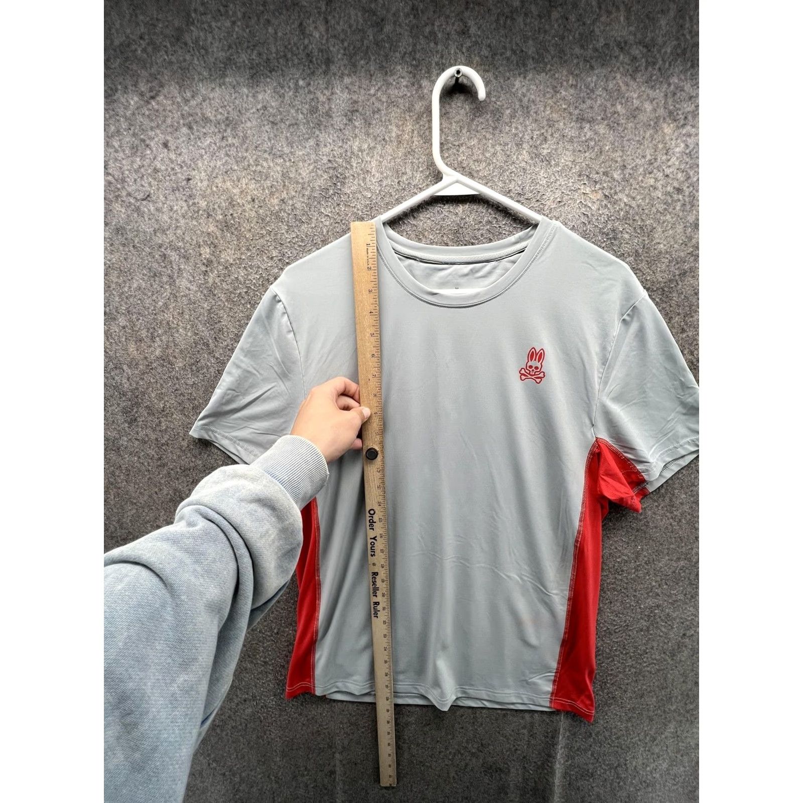 Psycho Bunny Psycho Bunny Shirt Mens Medium Gray Colorblock Lightweight Performance Tee Top Size US M / EU 48-50 / 2 - 5 Thumbnail