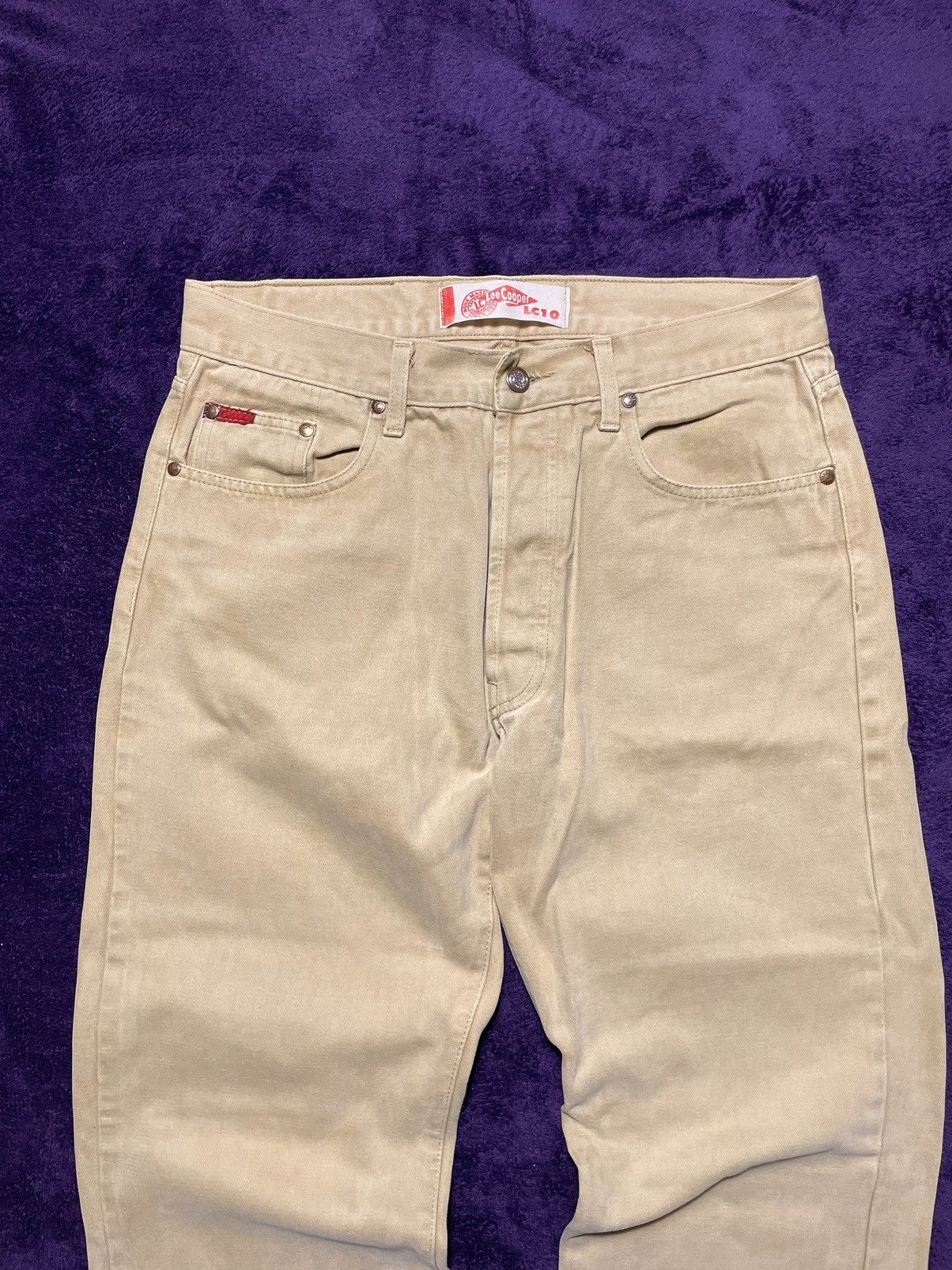 Lee × Vintage Vintage LeeCooper denim jeans in beige y2k style Size US 31 - 3 Thumbnail