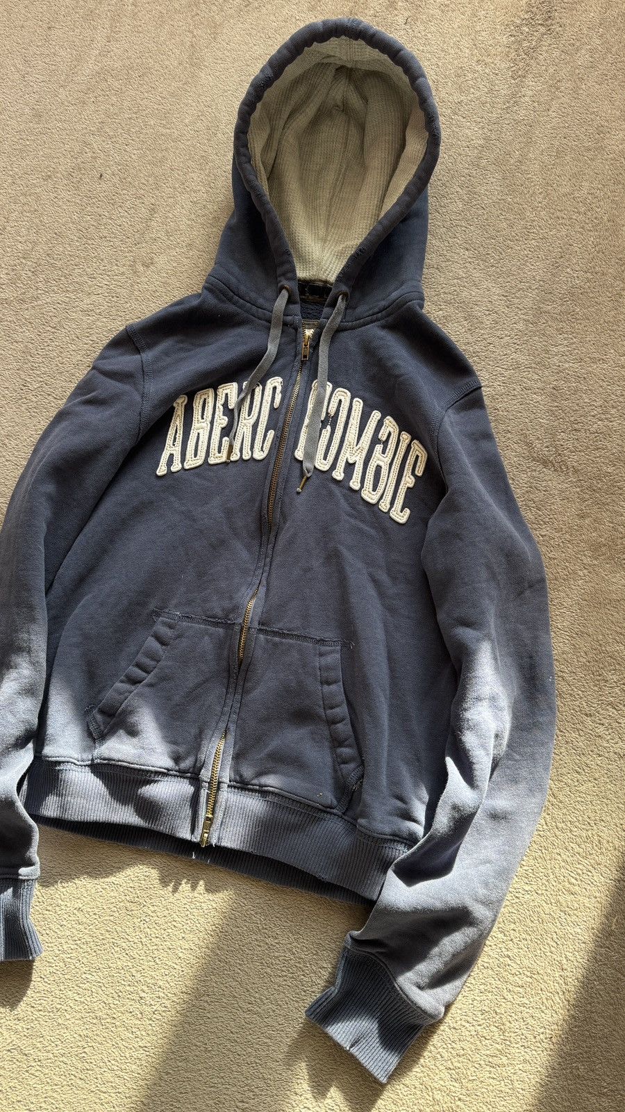 Japanese Brand Y2K A&F faded Zip Hoodie ifsixwasnine LGB dirty carhartt Size US M / EU 48-50 / 2 - 3 Thumbnail