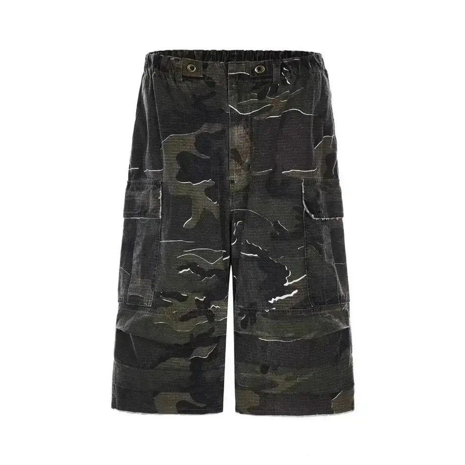Japanese Brand Streetwear Washed Retro Camouflage Baggy Jorts Shorts Size US 32 / EU 48 - 6 Thumbnail