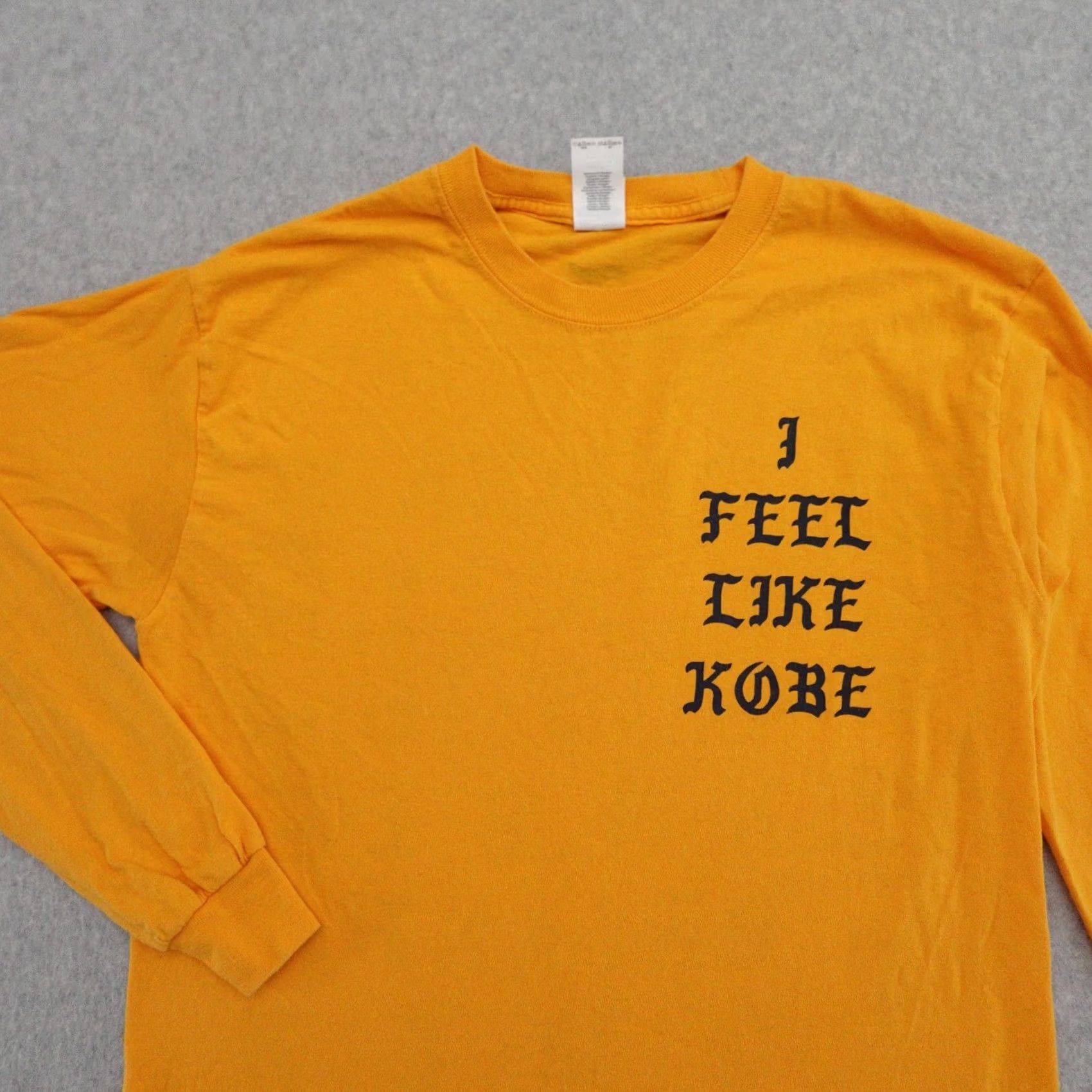 Gildan Kanye West I Feel Like Kobe Yeezy Mamba Tshirt Adult Medium Long Sleeve Size US M / EU 48-50 / 2 - 7 Thumbnail