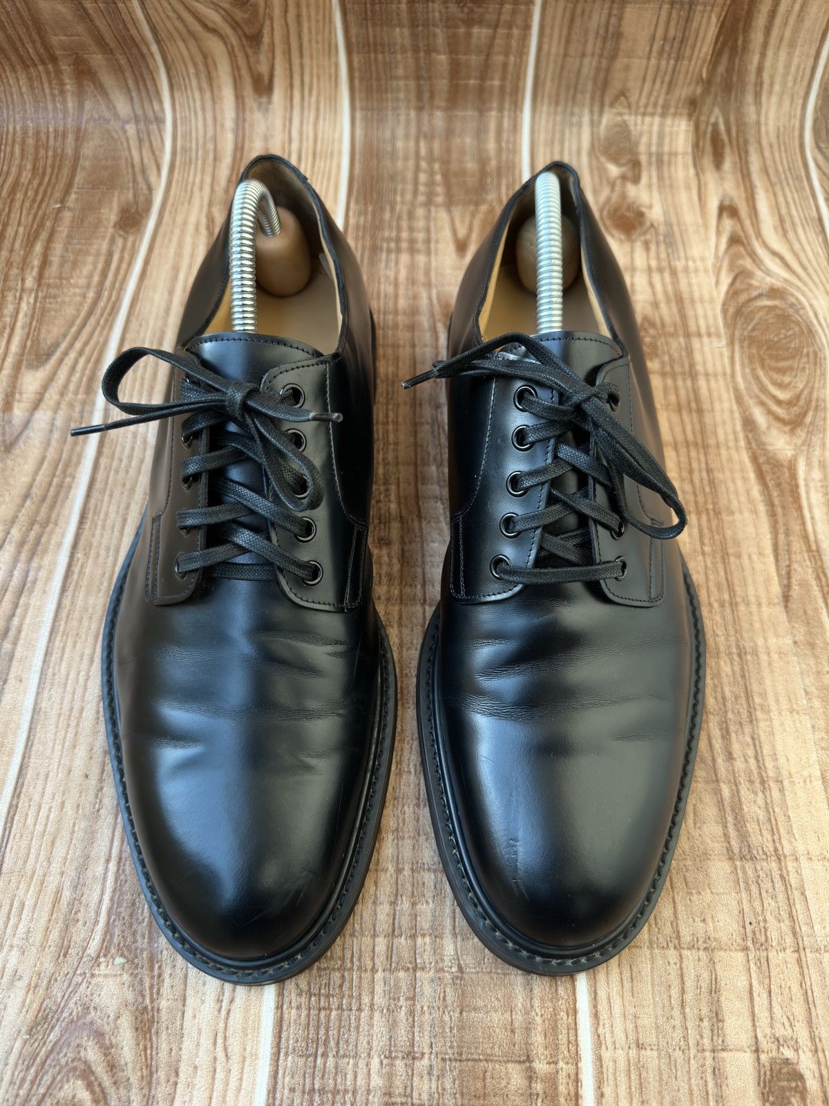 Louis Vuitton Louis Vuitton Black Leather Lace Up Derby Oxfords Size US 9 / EU 42 - 3 Thumbnail