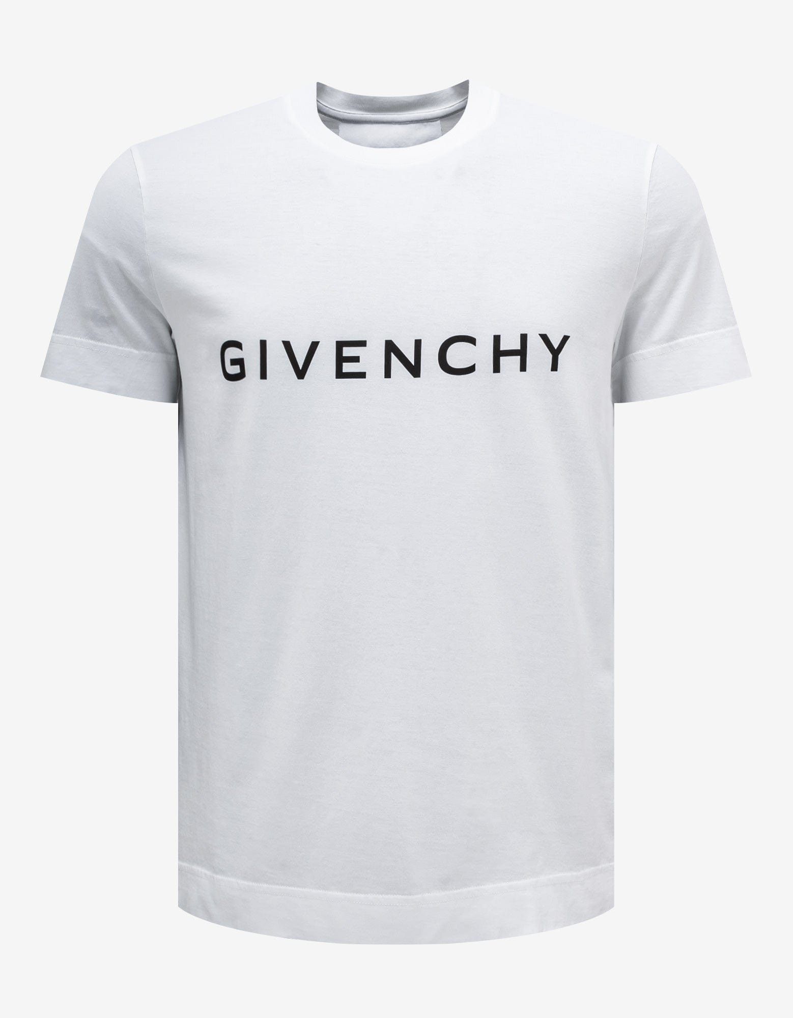 image of Givenchy White Archetype Logo T-Shirt, Men's (Size Small)