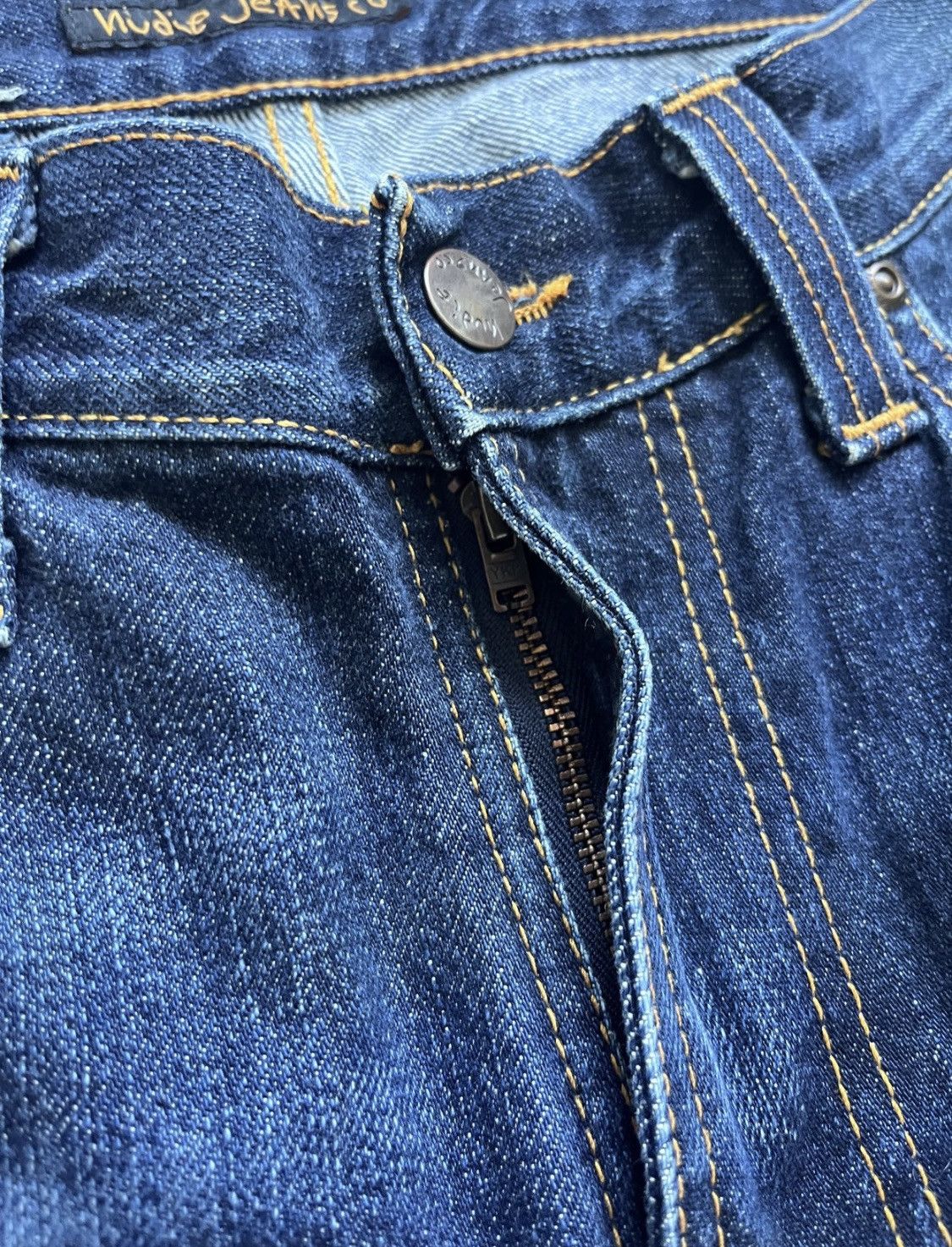 Nudie Jeans × Vintage Nudie Blue Nore Regular Straight Jeans Denim Size US 31 - 4 Thumbnail