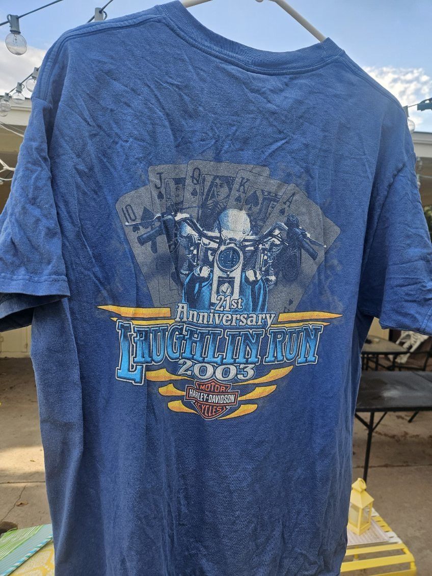 Harley Davidson Harley-Davidson 21st Laughflin River Run 2003 Tee Size US L / EU 52-54 / 3 - 2 Thumbnail