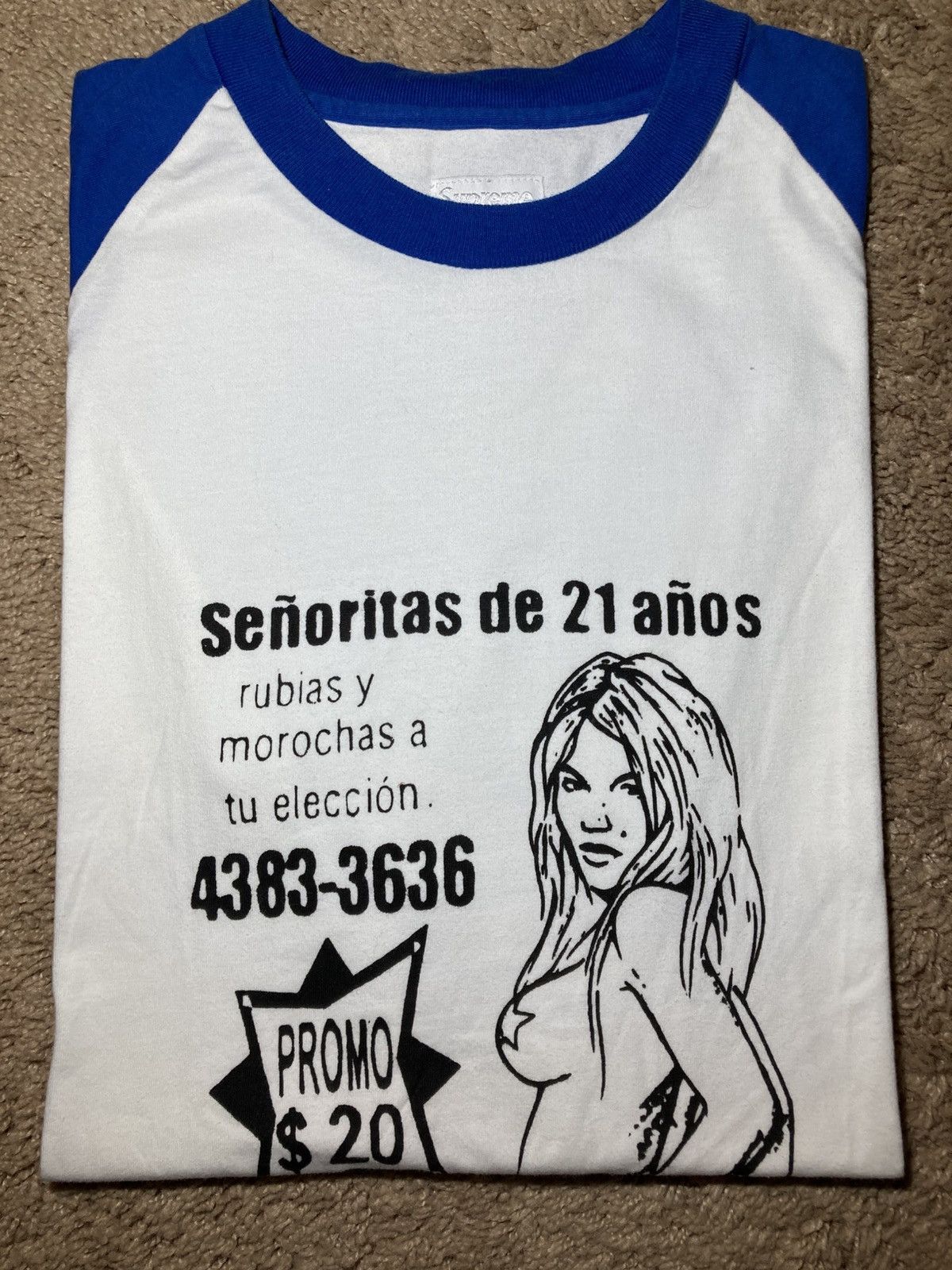 Supreme 2009 Supreme Senoritas 21 Years Old Poster Raglan Sports Top Size US M / EU 48-50 / 2 - 1 Thumbnail