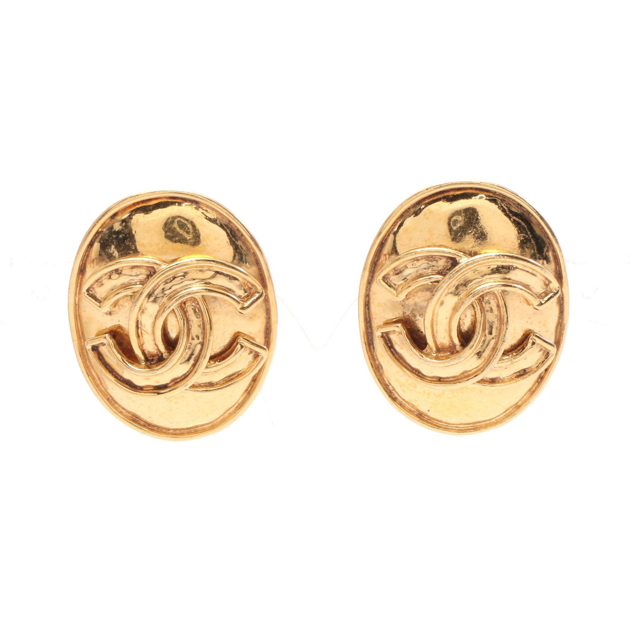 Chanel Chanel Coco Mark Earrings Gp Gold 94P Size ONE SIZE - 1 Thumbnail
