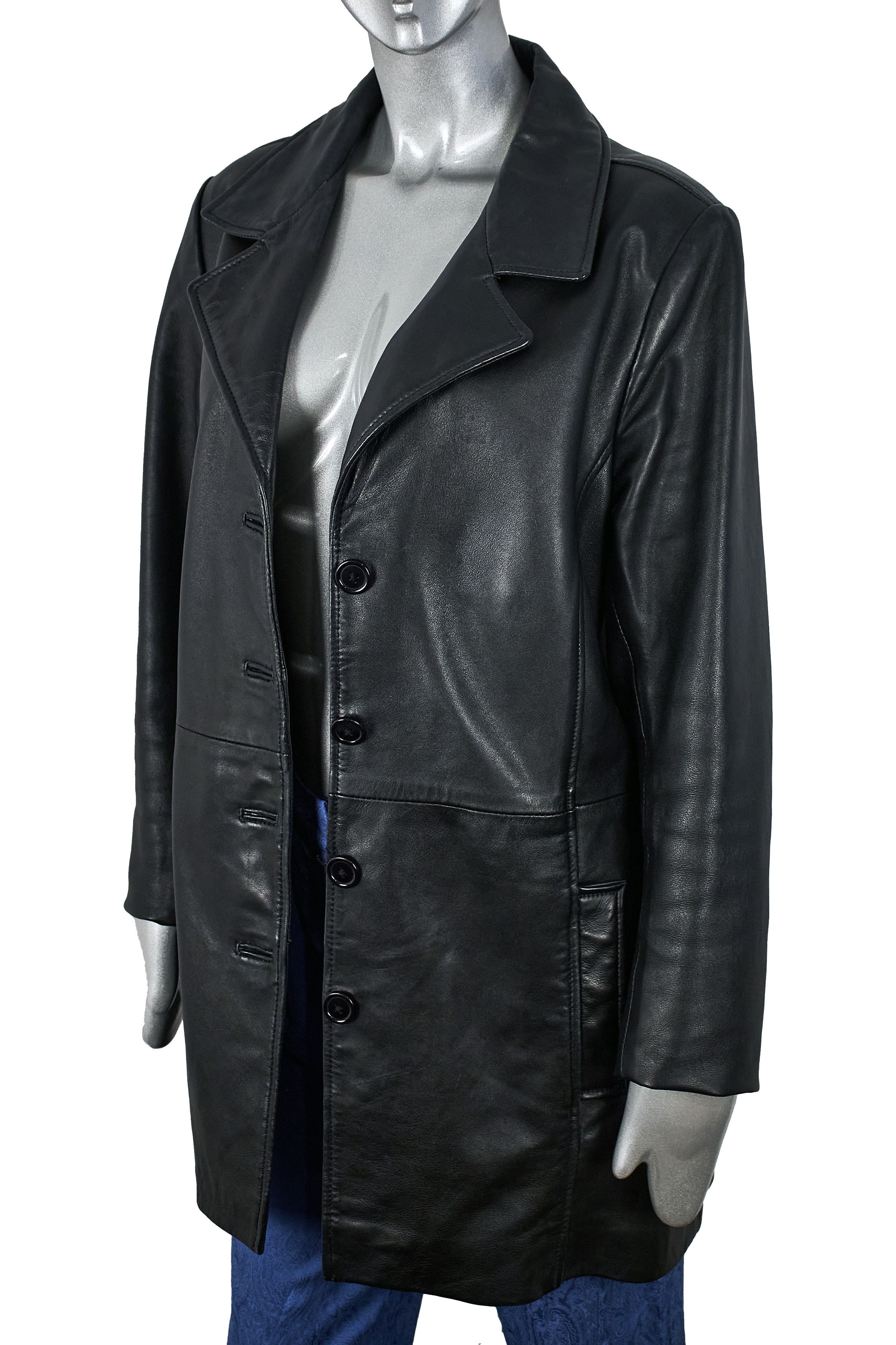 Vintage Vintage Y2K women's leather jacket coat blazer Size M / US 6-8 / IT 42-44 - 5 Thumbnail