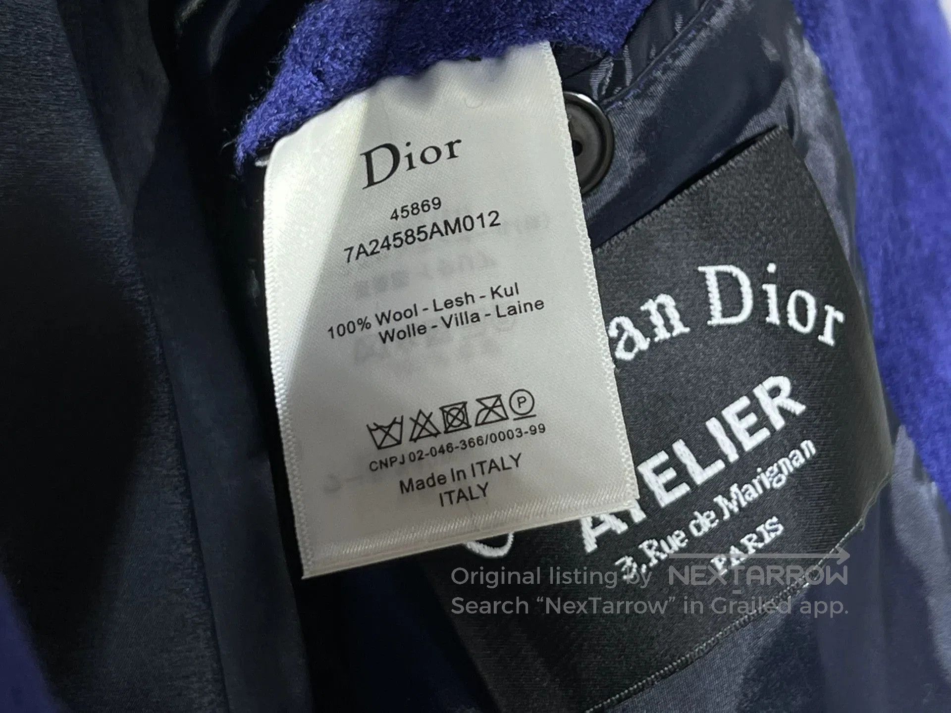 Dior Dior Men's Wool Autumn Winter Blazer. Size US L / EU 52-54 / 3 - 8 Thumbnail