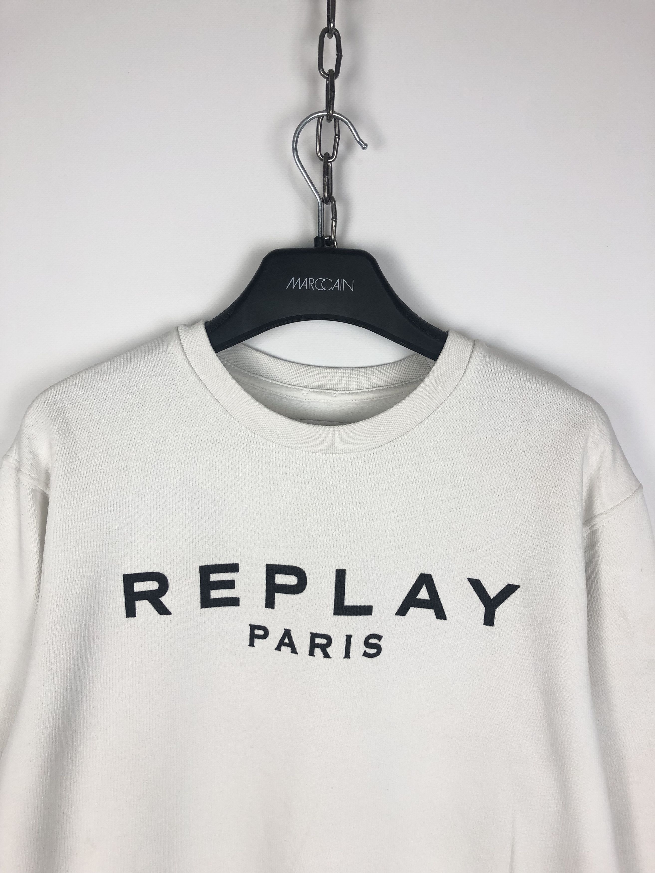 Replay Replay Paris Sweatshirt Crewneck White size XL Size XL / US 12-14 / IT 48-50 - 2 Thumbnail