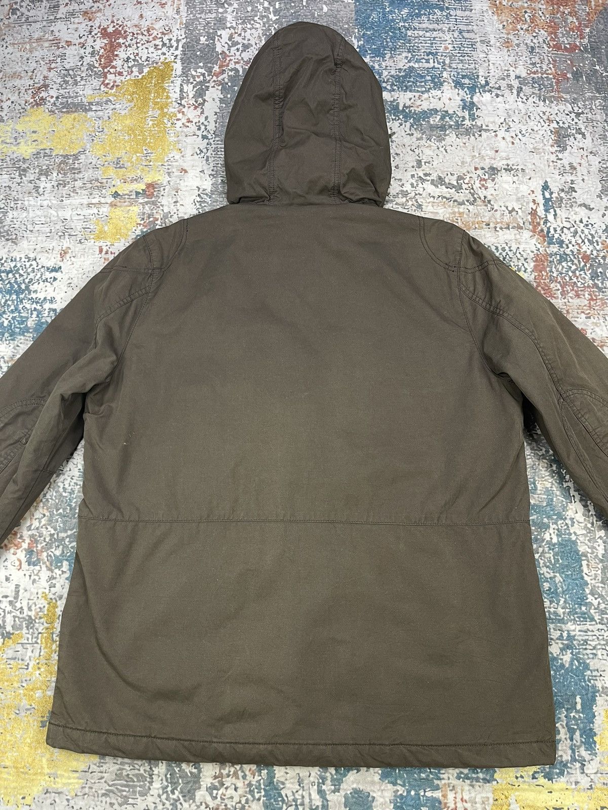 Gap GAP Padded Waxed Deck Coat Dark Olive Fall 13 Size US XL / EU 56 / 4 - 4 Thumbnail