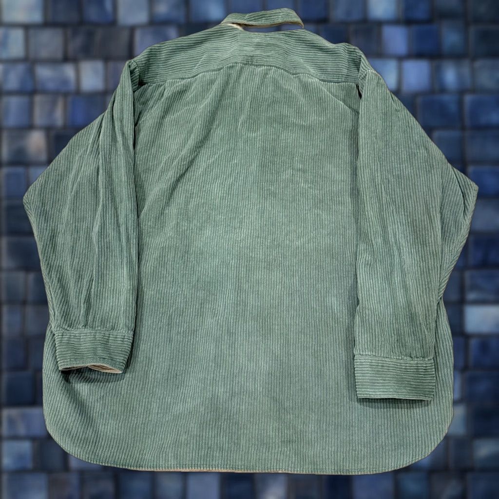 Abercrombie & Fitch VINTAGE Abercrombie & Fitch Mens XL Corduroy Jacket Green 100% Cotton Button Up Overcoat Jacket Men XL Green Vintage Size US XL / EU 56 / 4 - 1 Thumbnail