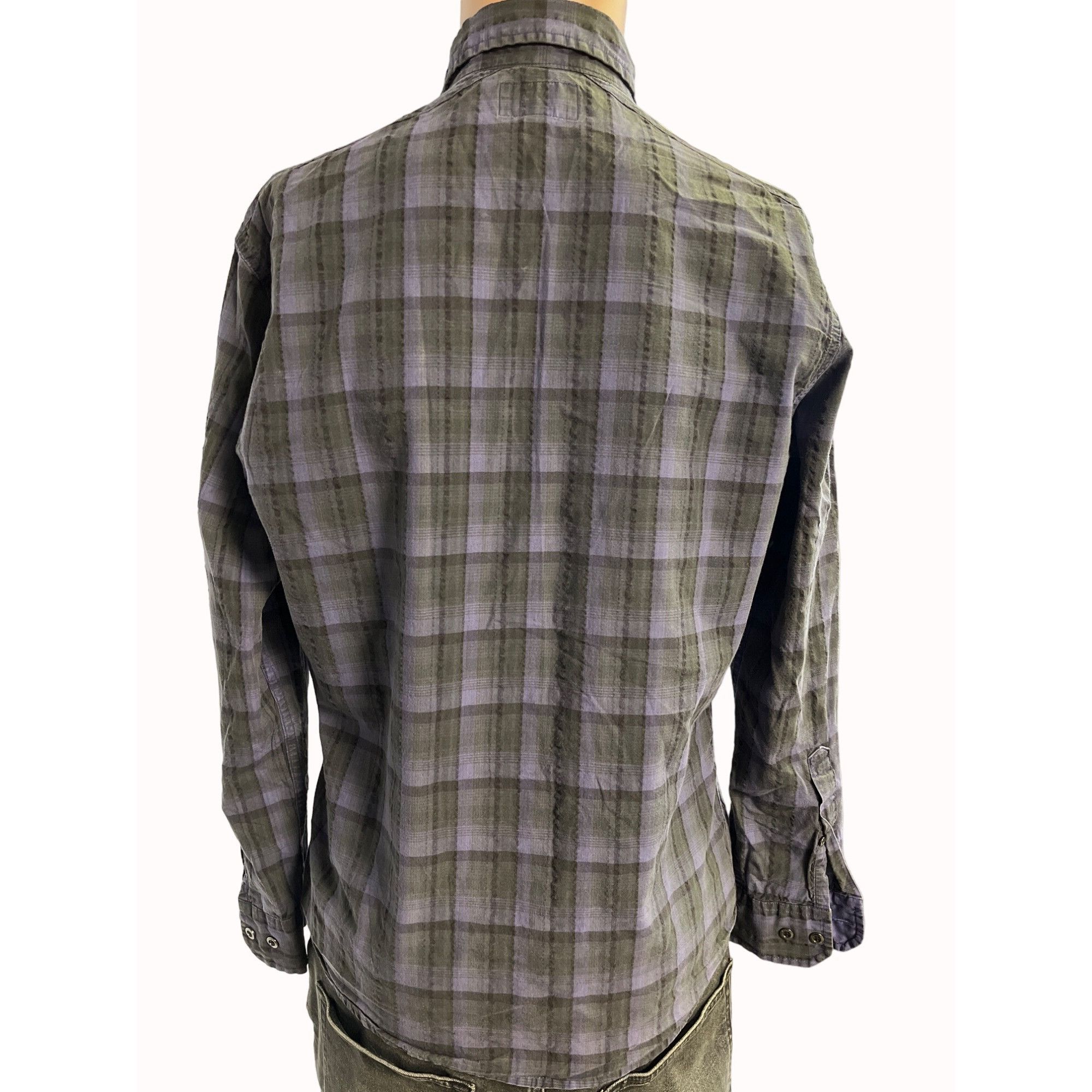 Rock & Republic Rock & Republic Men's Purple Plaid Shirt/Button Up Size S SK Size US S / EU 44-46 / 1 - 2 Thumbnail