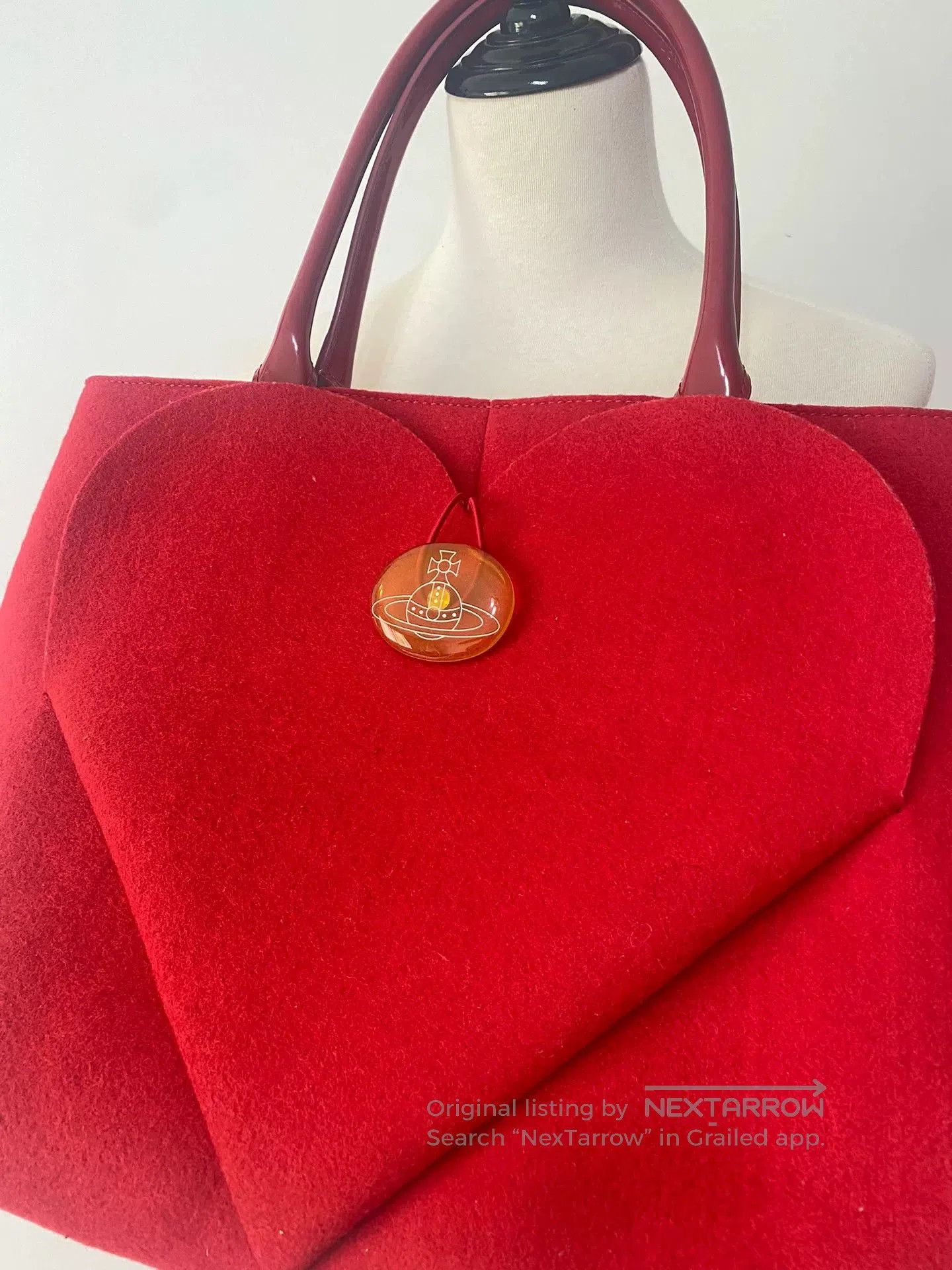 Vivienne Westwood Vivienne Westwood Red Heart Tote Bag. Size ONE SIZE - 2 Thumbnail