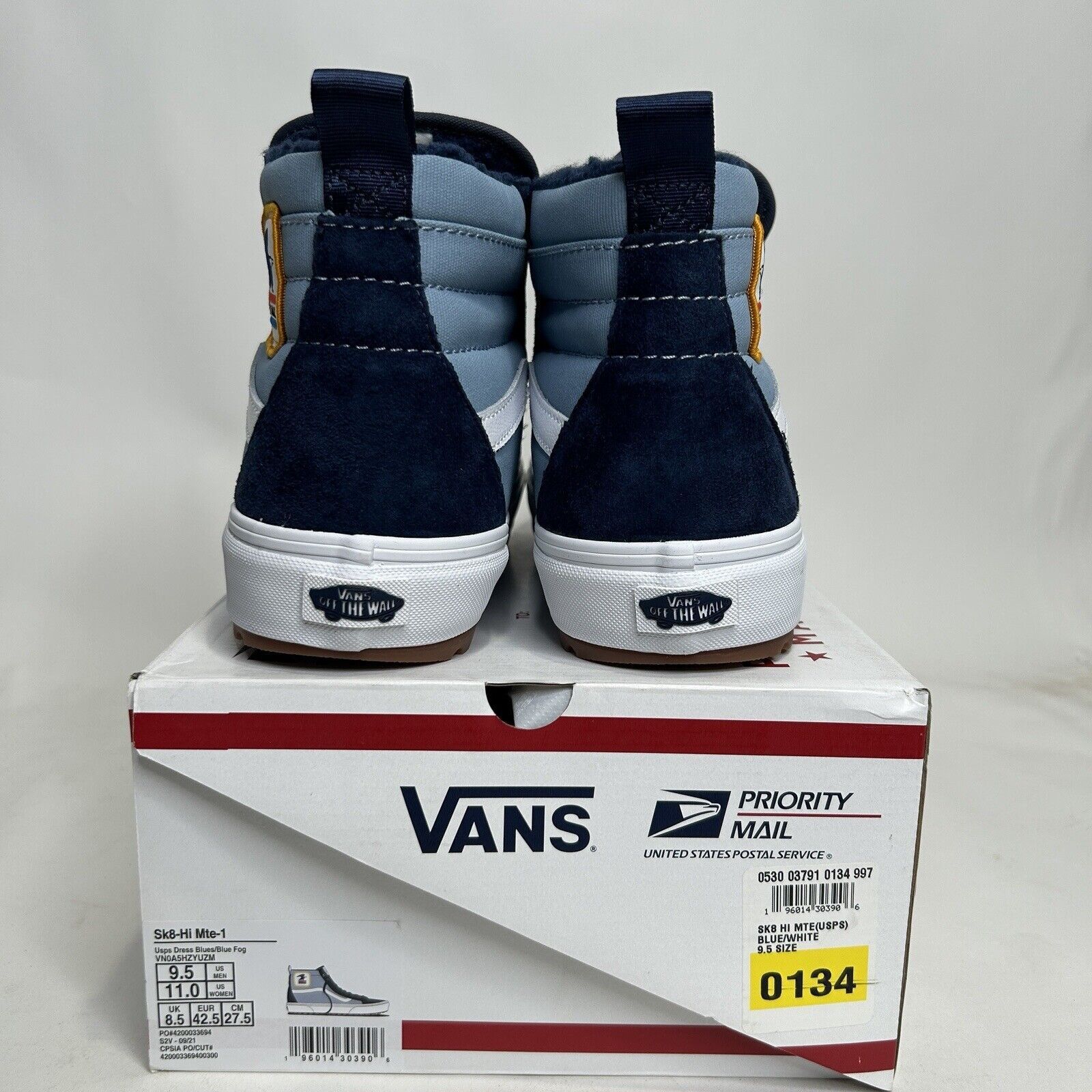 Vans Vans x USPS Sk8-Hi Mte-1 “Dress Blue” 2024 Size US 9.5 / EU 42-43 - 4 Thumbnail