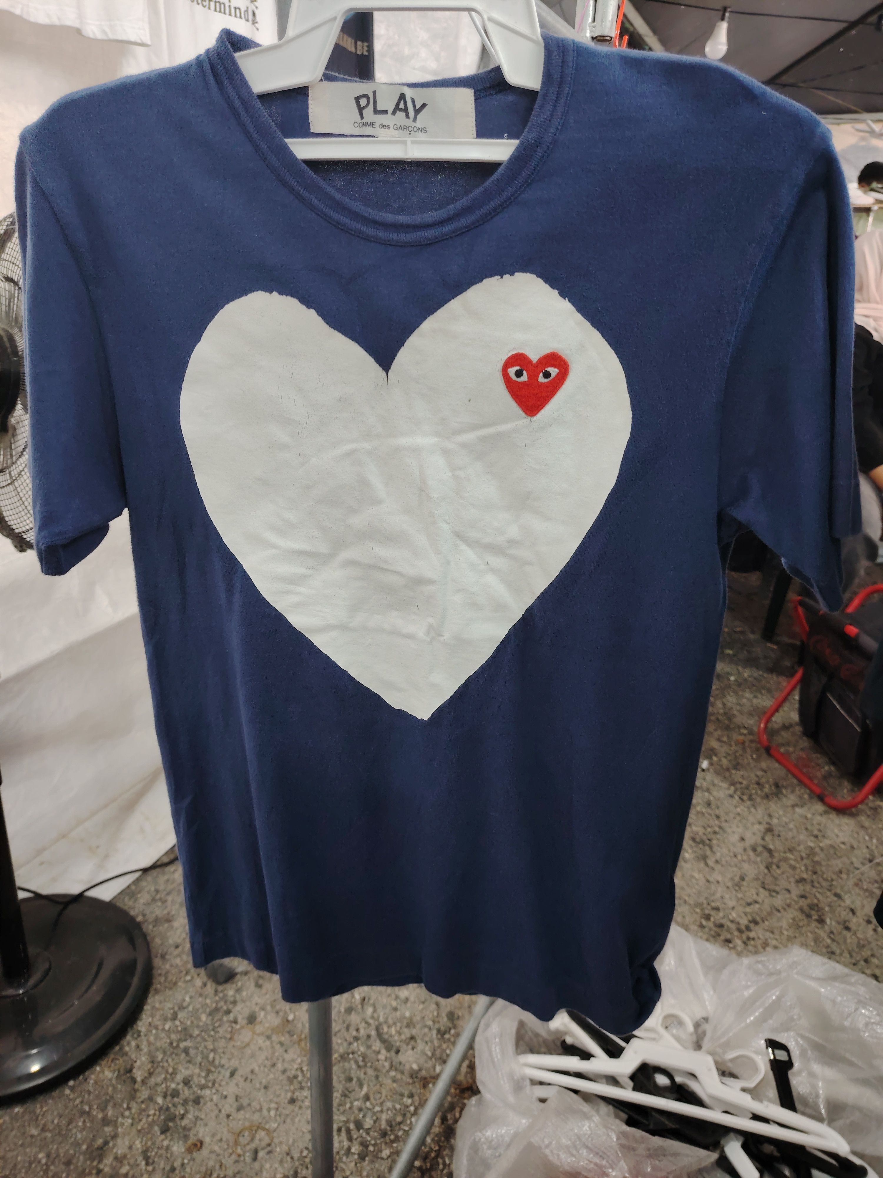 Comme des Garcons Play T-Shirt Double Hearts