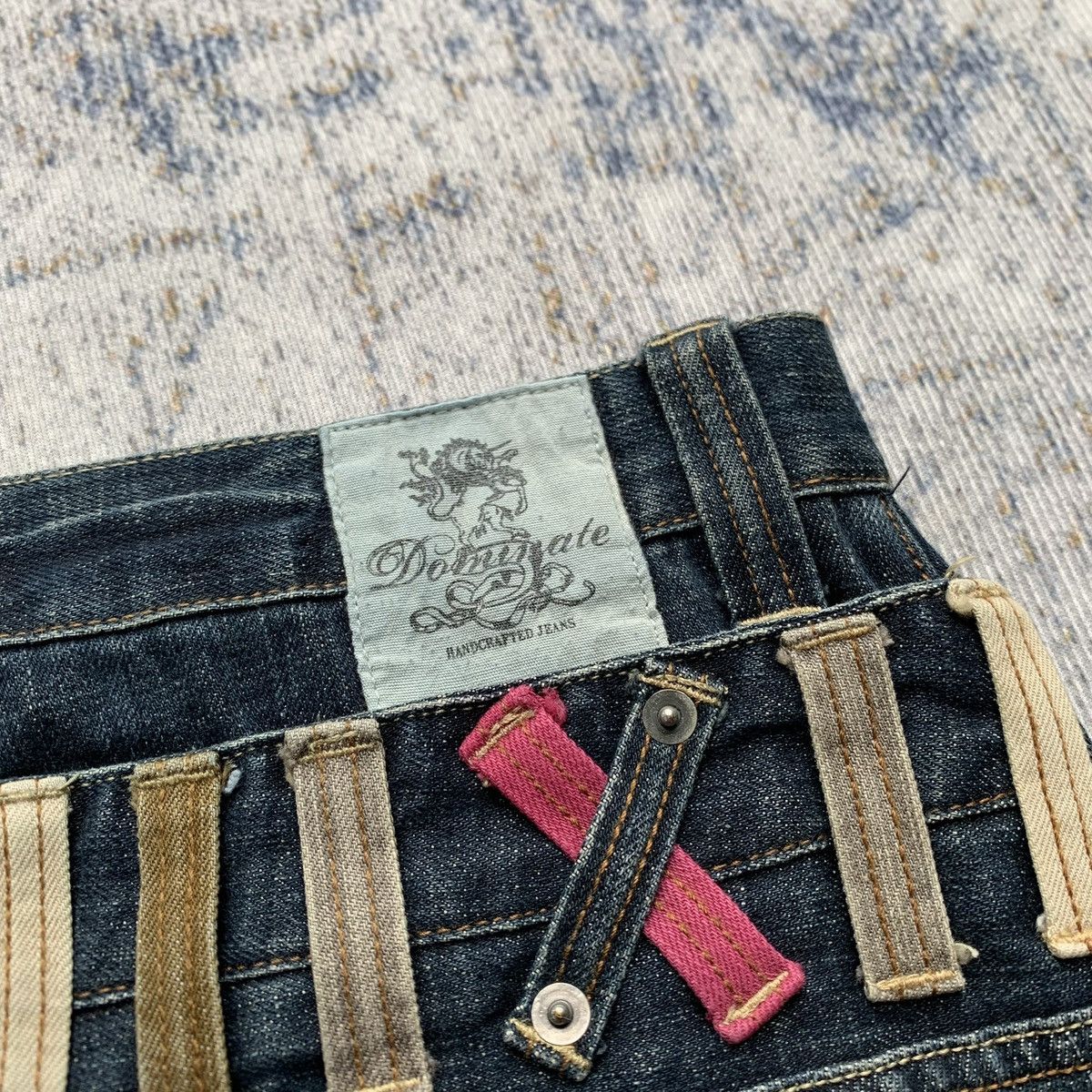 Japanese Brand Rare Vintage Dominate Mudwash Double Waist Artisan Jeans Size US 34 / EU 50 - 3 Thumbnail