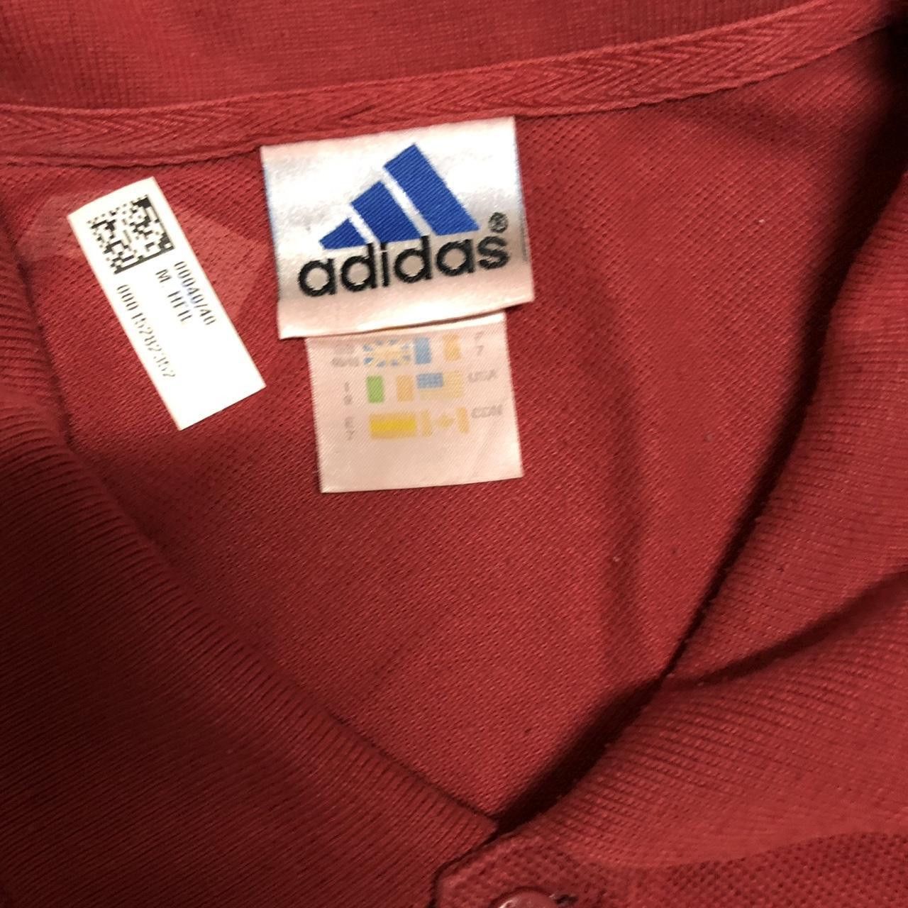 Adidas Burgundy Adidas polo shirt polo Size US M / EU 48-50 / 2 - 3 Thumbnail