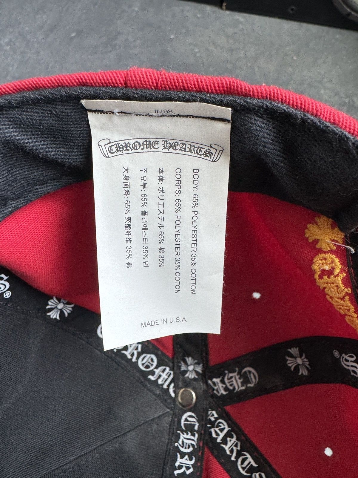 Chrome Hearts Chrome Hearts CH Hat Size ONE SIZE - 6 Thumbnail