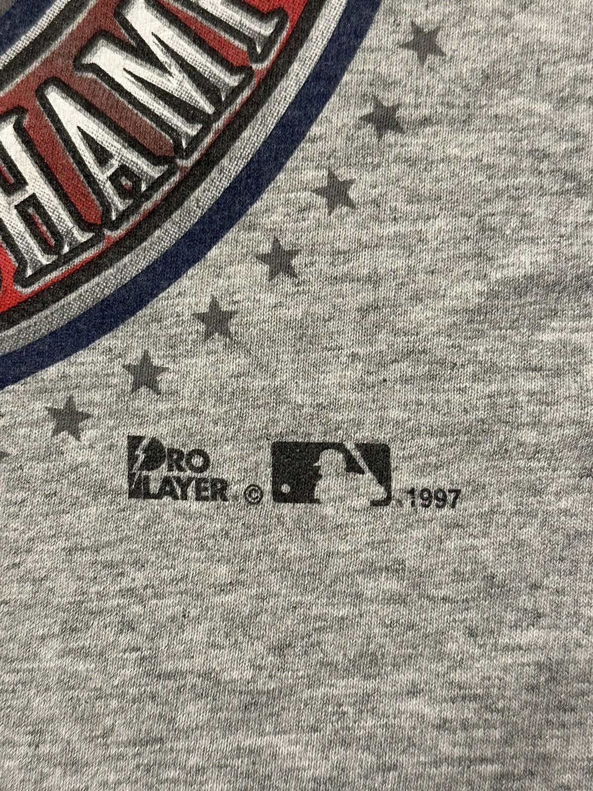 Pro Player × Vintage Vintage 1997 90s Cleveland Indians T-Shirt Size XL MLB Gray Size US XL / EU 56 / 4 - 3 Thumbnail
