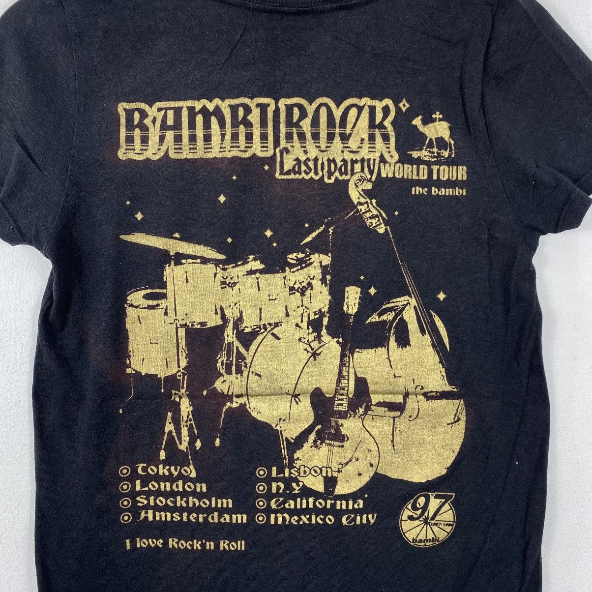 Band Tees Bambi Rock Tokyo Tour Graphic Tee Black S Punk Alt Aesthetic Size US S / EU 44-46 / 1 - 5 Thumbnail