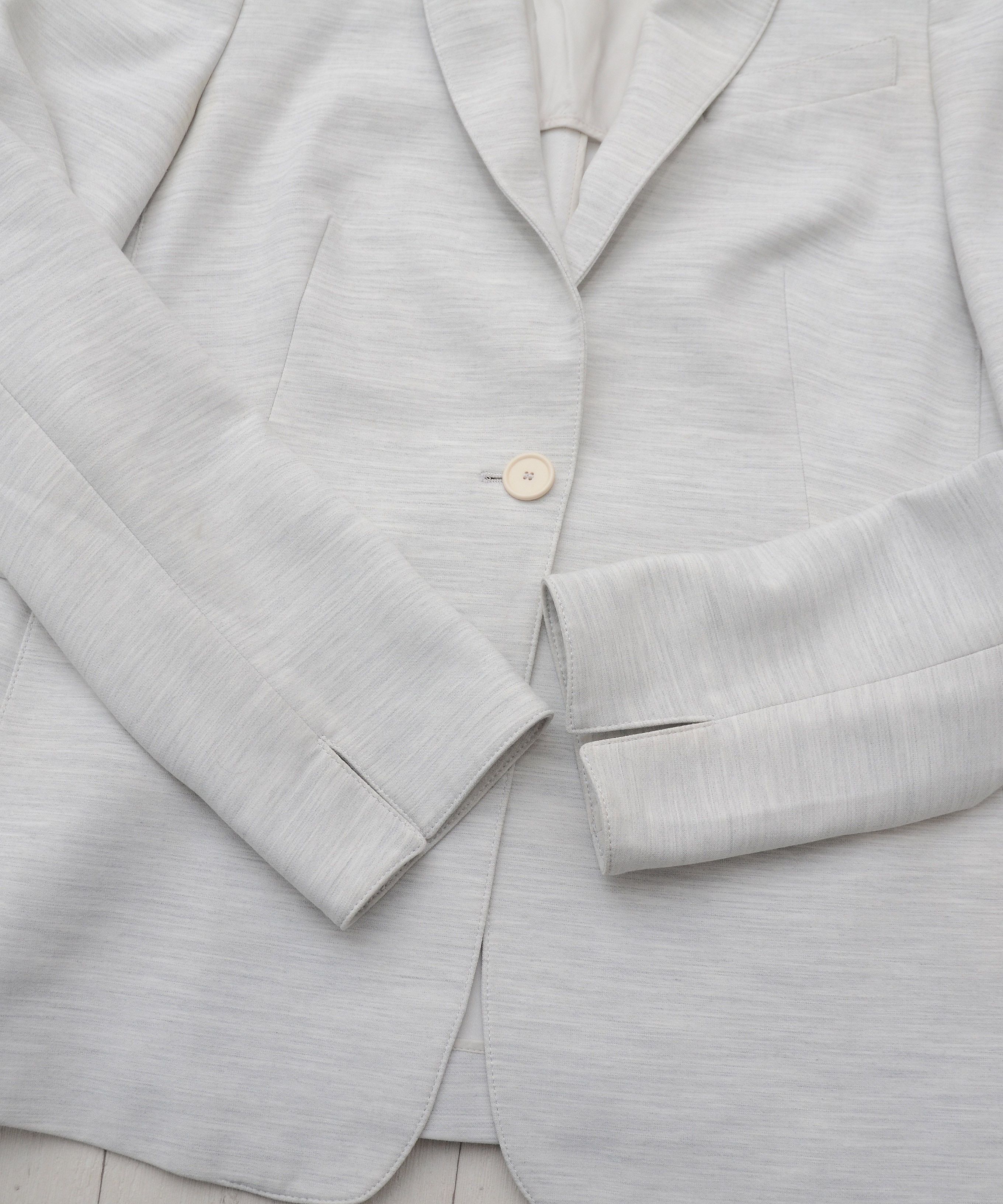 Akris Akris Punto Luxury Blazer Gray One Button size US 10 UK 14 Size L / US 10 / IT 46 - 6 Thumbnail