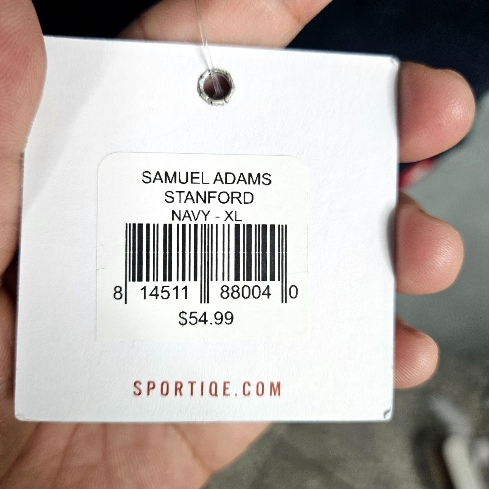 Vintage Sportiqe Men’s Navy Full Zip Samuel Adams Stanford Sweatshirt Hoodie XL Blue Logo Zipper Jacket Hoodie Mens XL Size US XL / EU 56 / 4 - 6 Thumbnail