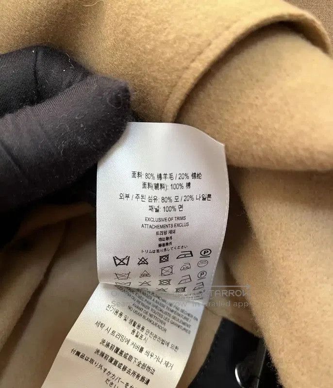 Burberry Burberry Khaki Wool Mid-Length Women's Coat. Size L / US 10 / IT 46 - 4 Thumbnail