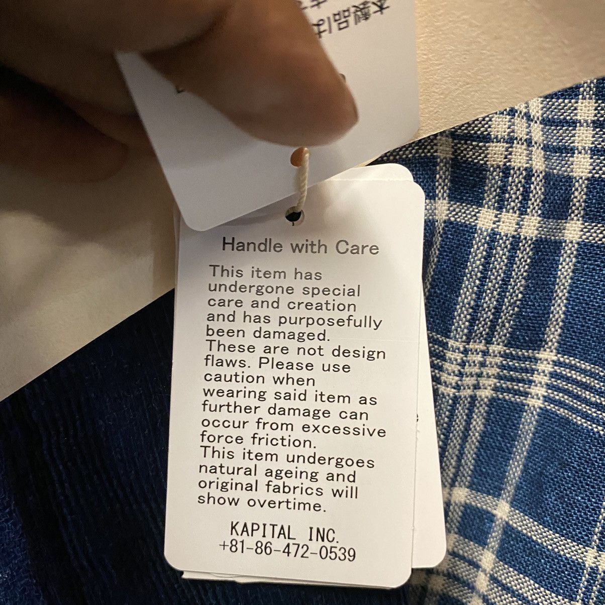 Kapital Kapital Patchwork Nora-Dot Tiger Juddbhan Indigo Shirt Size US L / EU 52-54 / 3 - 10 Thumbnail