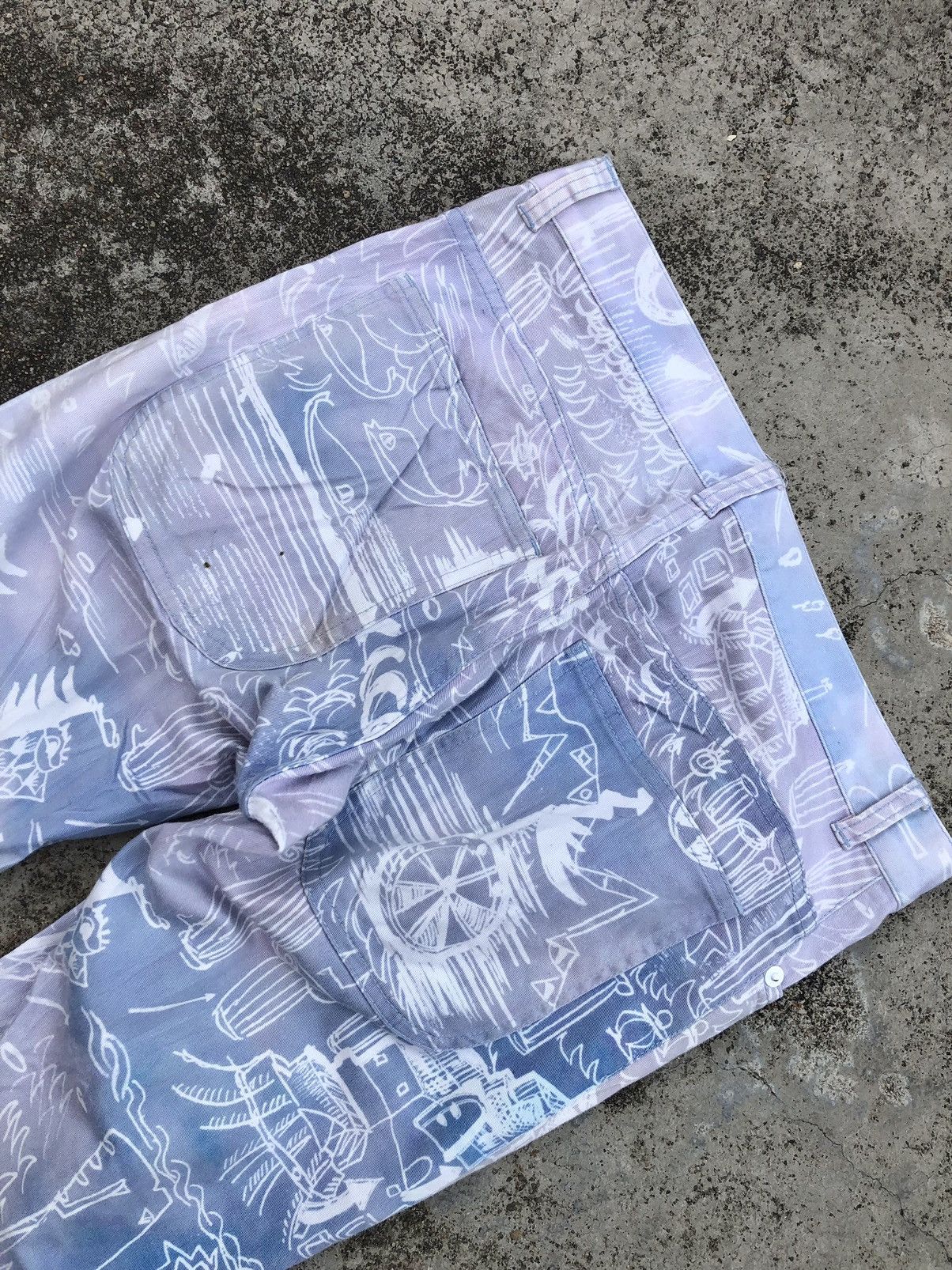 Issey Miyake × Tsumori Chisato FULL PRINT SKINNY STRECTHABLE JEANS BY TSUMORI CHISATO Size US 28 / EU 44 - 5 Thumbnail