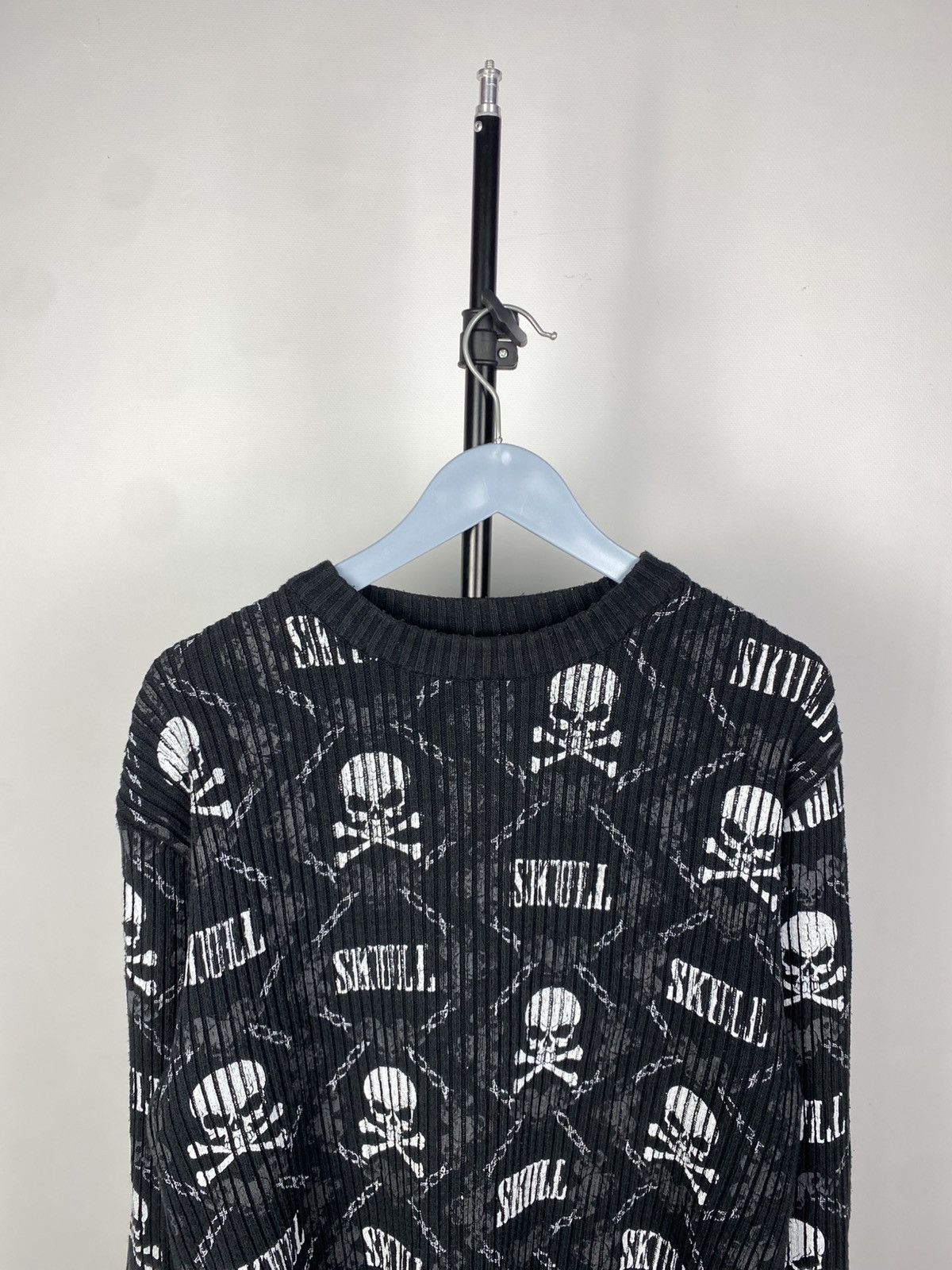 Vintage 00s Miami Ink Gothic Opium Skull Hardy Overprint Shirt Size US M / EU 48-50 / 2 - 4 Thumbnail