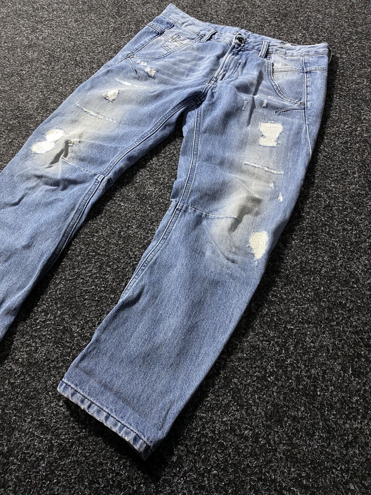 Diesel × If Six Was Nine × Vintage Vintage 90s Y2K Distressed Diesel Industry Jeans baggy pants Size 27" / US 4 / IT 40 - 3 Thumbnail