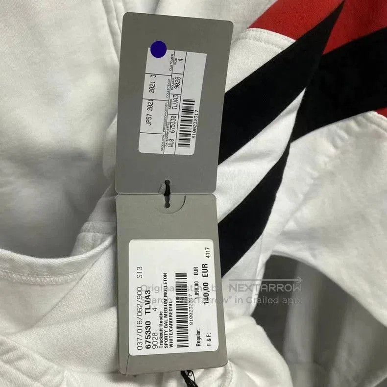 Balenciaga Balenciaga White Logo Stripe School Jacket. Size US S / EU 44-46 / 1 - 5 Thumbnail