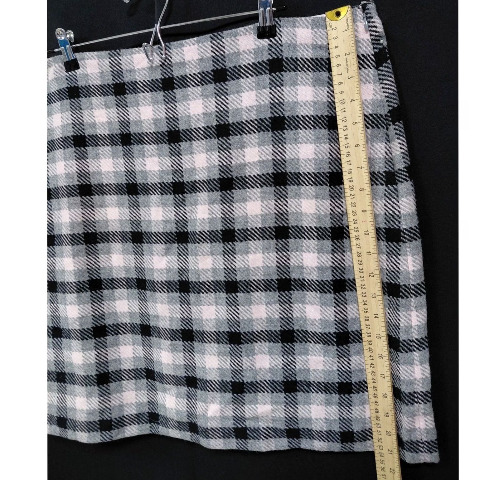 Talbots Talbots Plaid Wool Blend Skirt Lined Women Size 16 Black Size 38" / US 16 / IT 52 - 7 Thumbnail