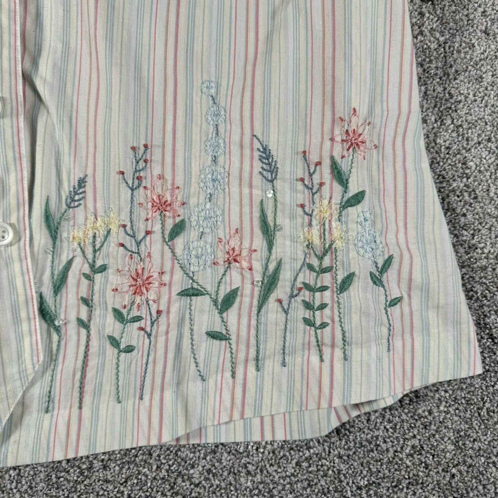 Other Alfred Dunner Top 22W Plus Cottagecore Embroidery 90s Y2K Size 3XL / US 20-22 - 2 Thumbnail