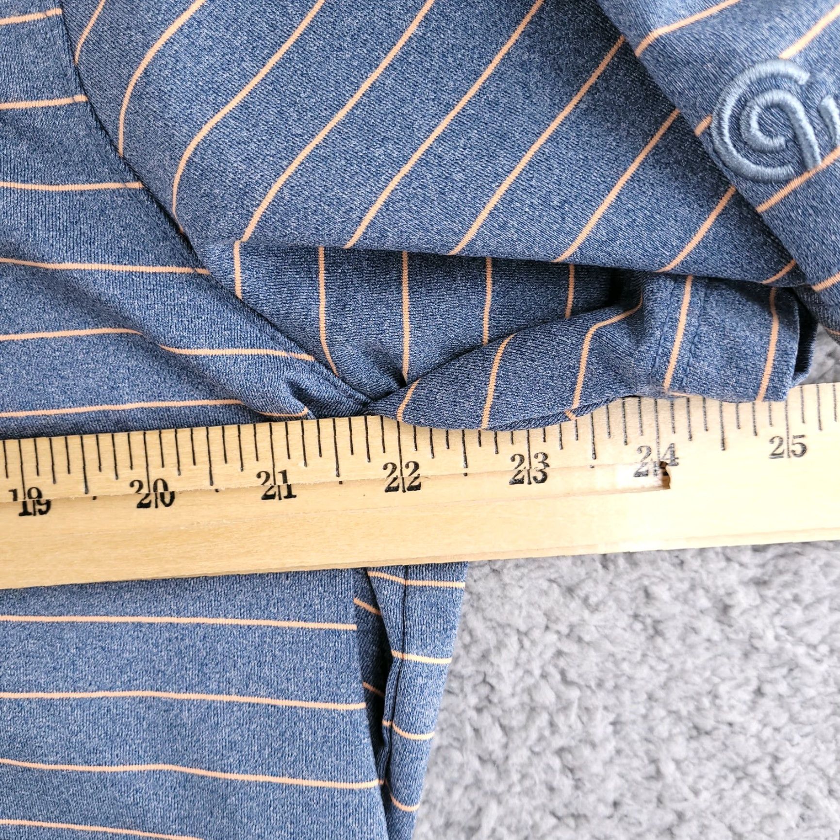 Champion Champion Shirt Polo Men XL Striped Blue Orange Collar Golf Breathable Convienient Performance Size US XL / EU 56 / 4 - 7 Thumbnail