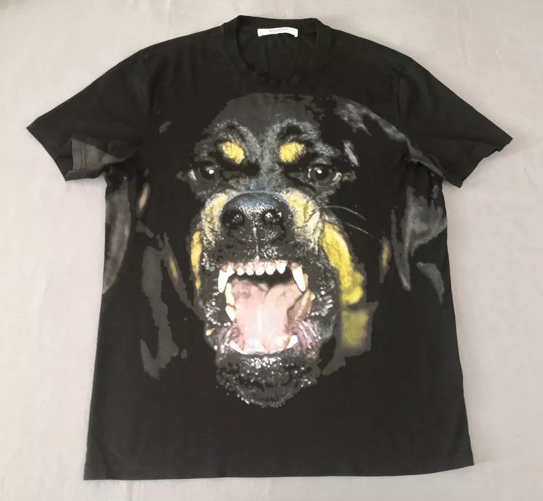 Givenchy Givenchy Dog Head Short Sleeve T-Shirt Size US L / EU 52-54 / 3 - 1 Thumbnail