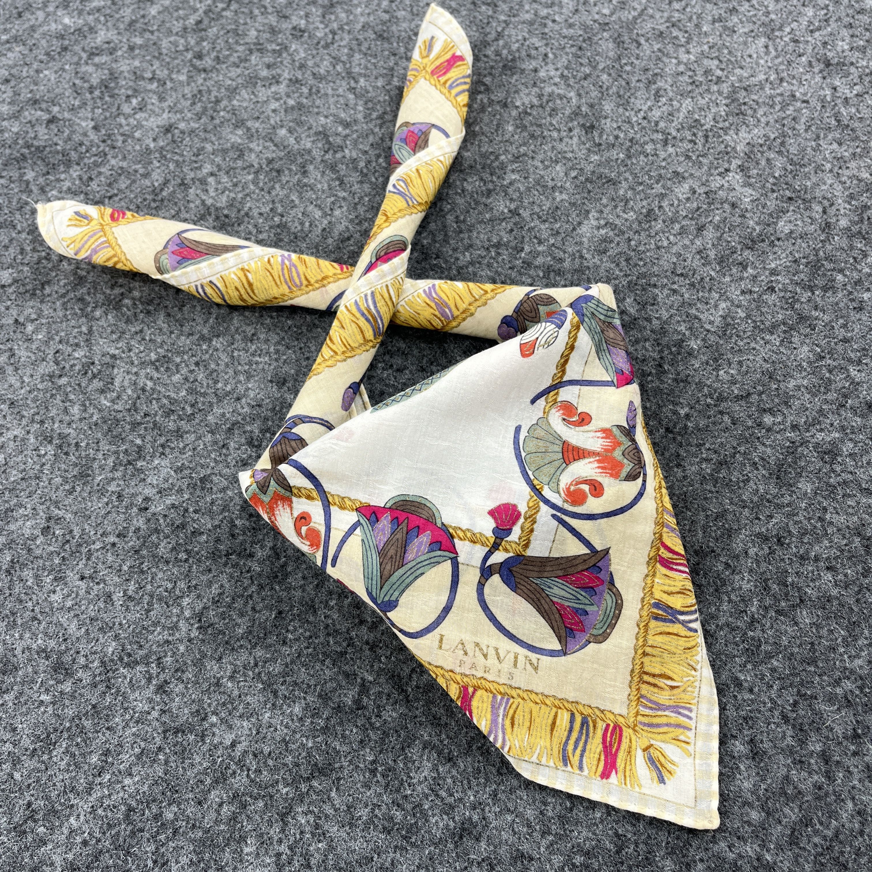 Lanvin Lanvin Handkerchief / Bandana / Neckerchief / Headscarf B835 Size ONE SIZE - 9 Thumbnail