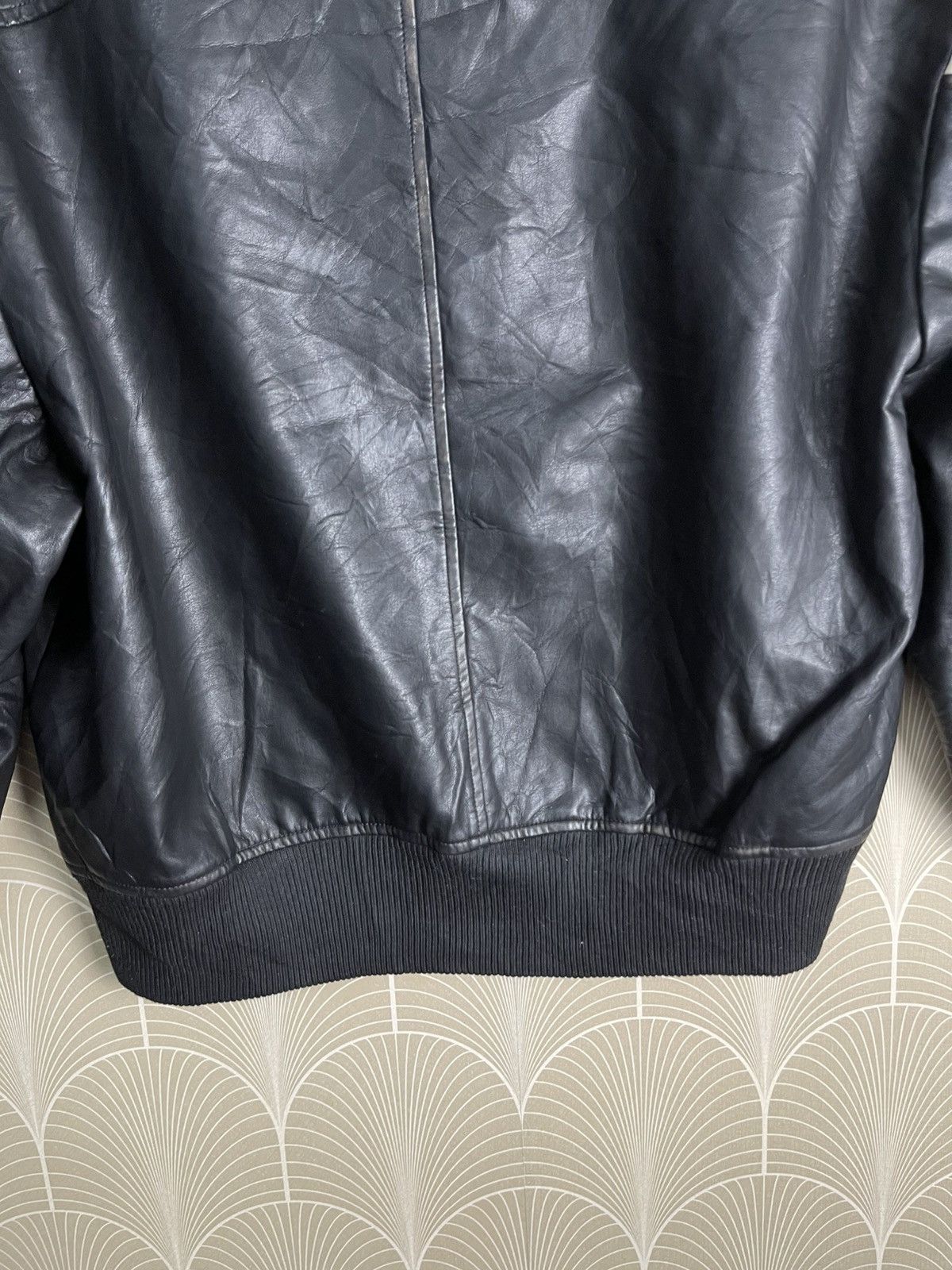 Japanese Brand × Vintage VINTAGE LAFUDGE STORE BOMBER LEATHER JACKET RARE Size US M / EU 48-50 / 2 - 18 Thumbnail