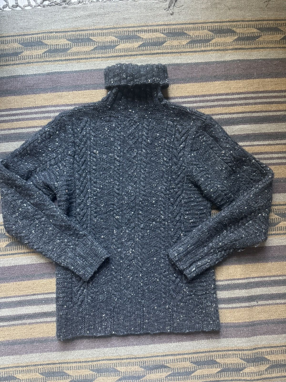 RRL Ralph Lauren Hand Knit Turtle Neck Size US M / EU 48-50 / 2 - 2 Thumbnail