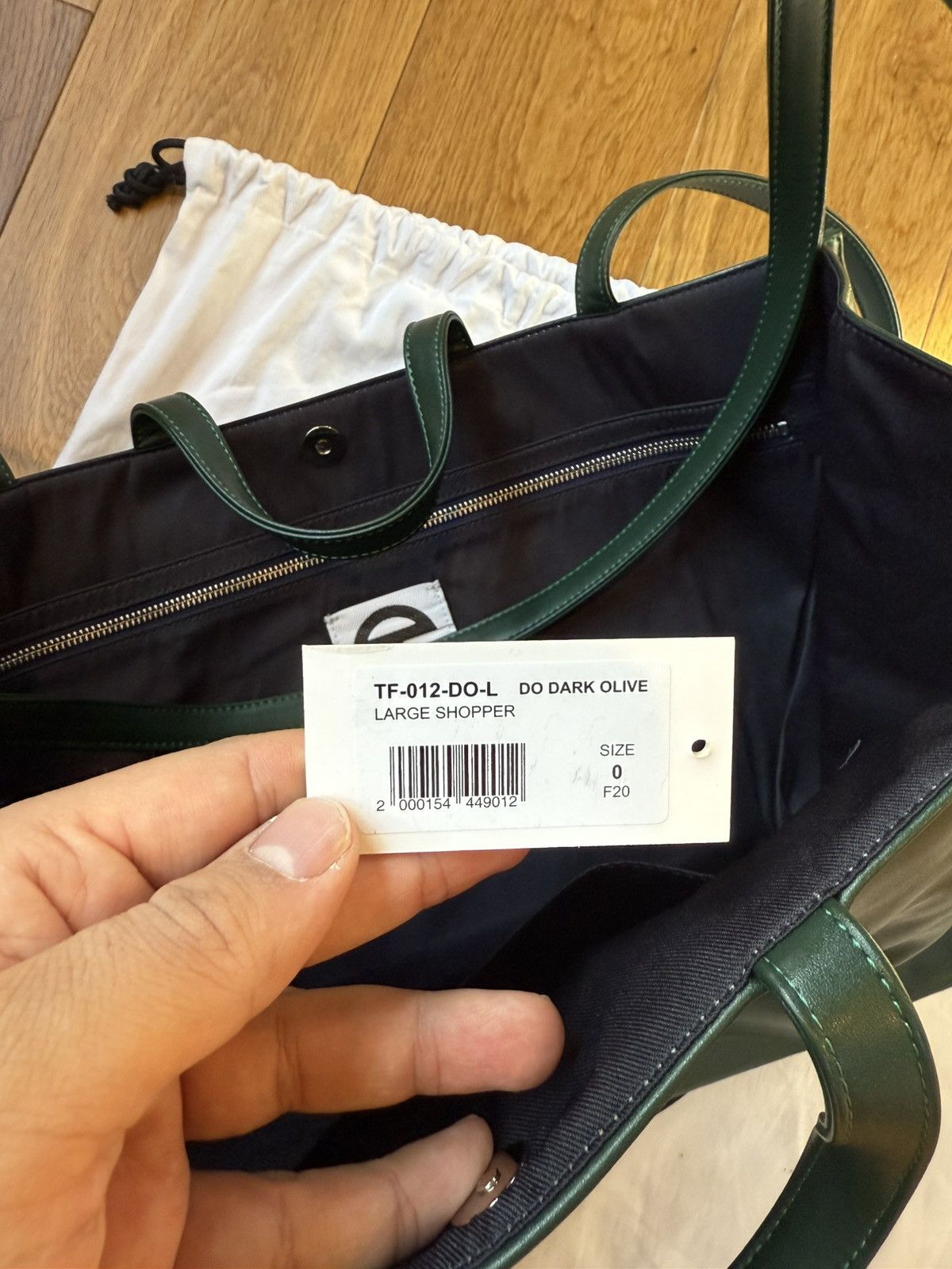 Telfar Telfar Large Shopping Bag Dark Olive Size ONE SIZE - 3 Thumbnail