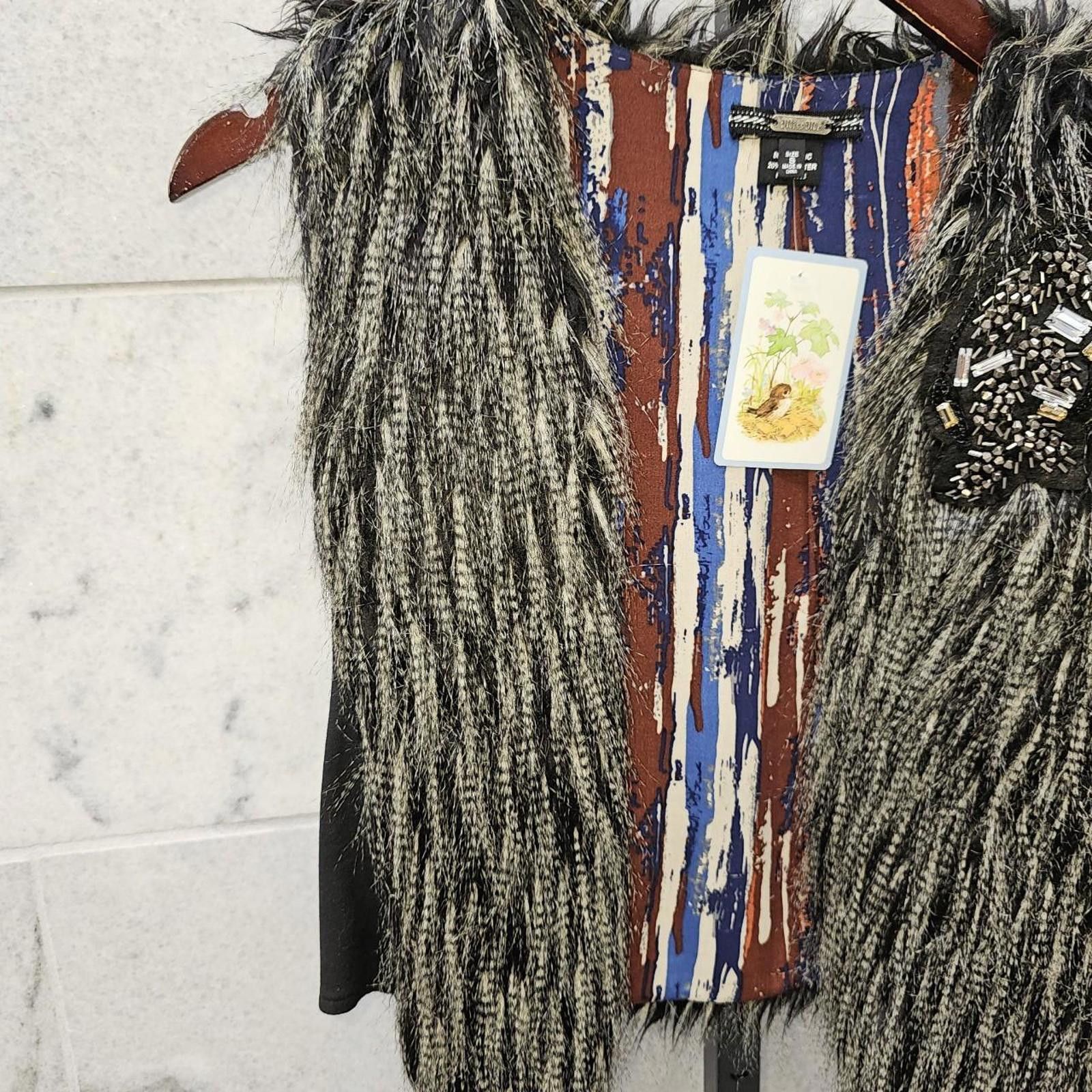 Designer Miss Me Women's Faux Fur Vest Size S / US 4 / IT 40 - 3 Thumbnail