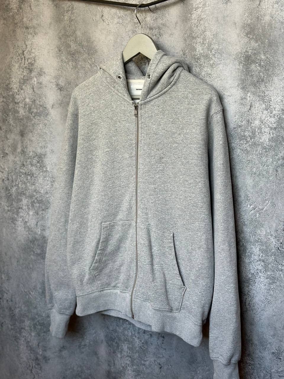 Other Joah Brown Full Zip Hoodie Gray Made USA Fleece Sweatshirt Size US L / EU 52-54 / 3 - 1 Thumbnail