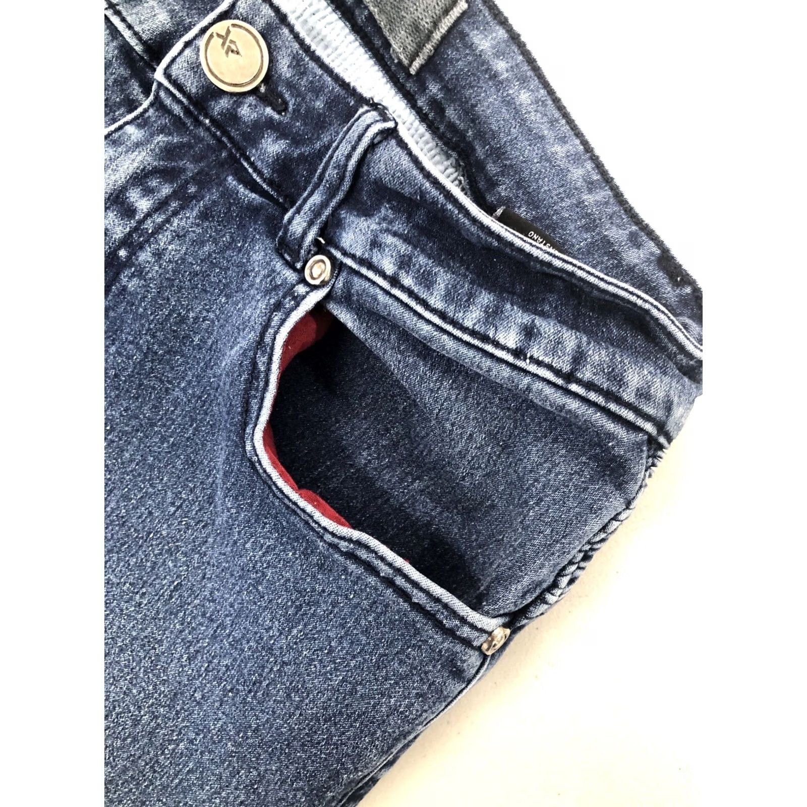 Vintage XRAY Jeans Skinny stretch Denim Pants Motorcycle Biker Moto Tapered Mens 30x28 Denim Blue Slim 5-Pocket Zip Low Rise Size US 30 / EU 46 - 7 Thumbnail