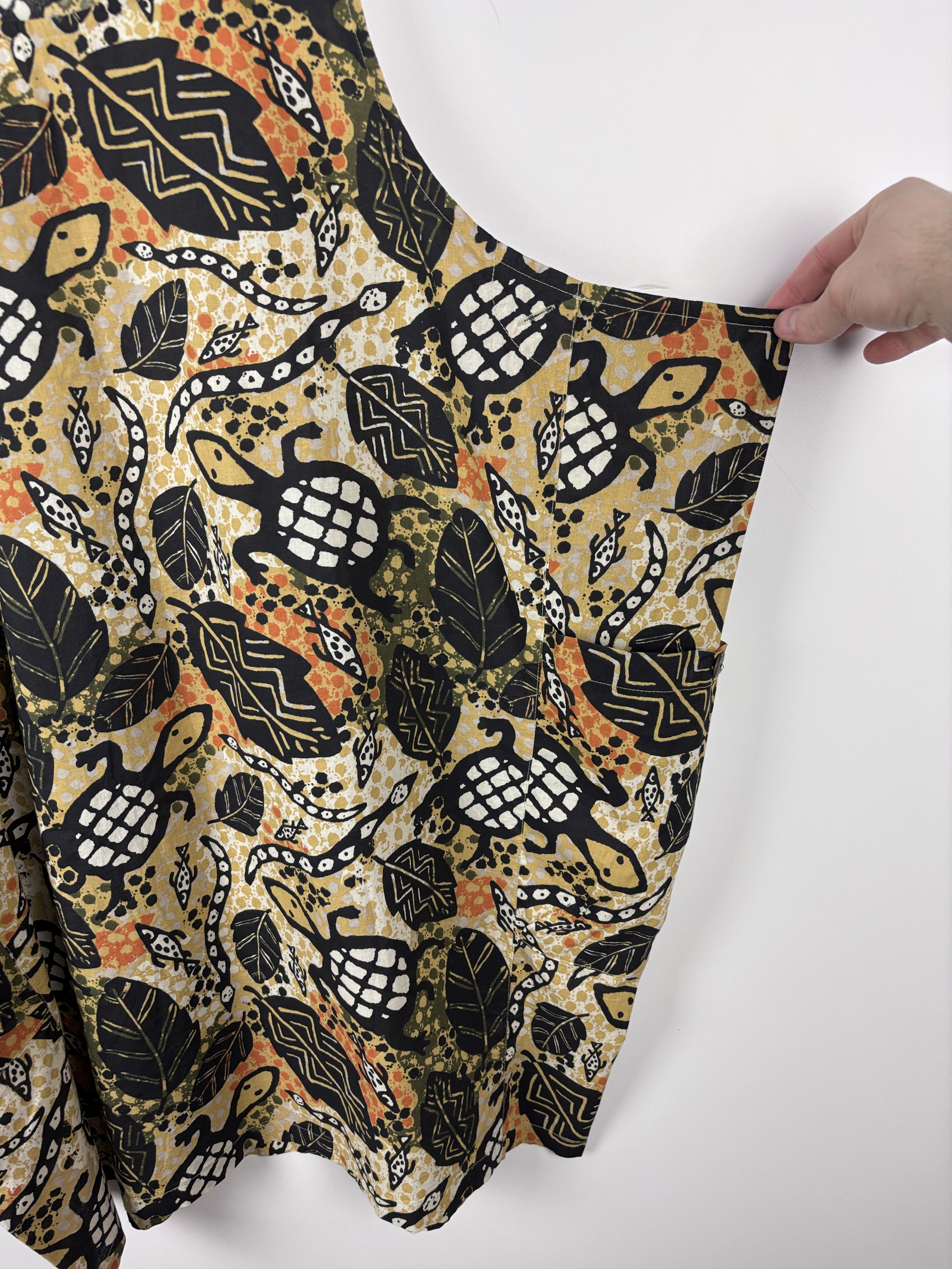 Gudrun Sjoden Gudrun Sjoden Turtle Floral Pattern Organic Cotton Dress S/M Size M / US 6-8 / IT 42-44 - 4 Thumbnail