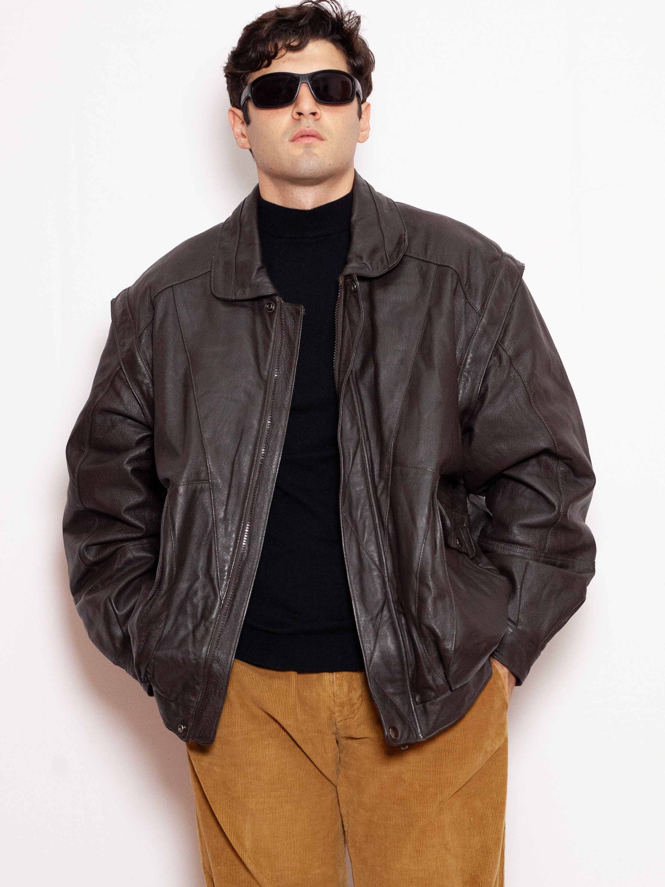 Vintage Vintage leather jacket Bill AA09 Size US L / EU 52-54 / 3 - 3 Thumbnail