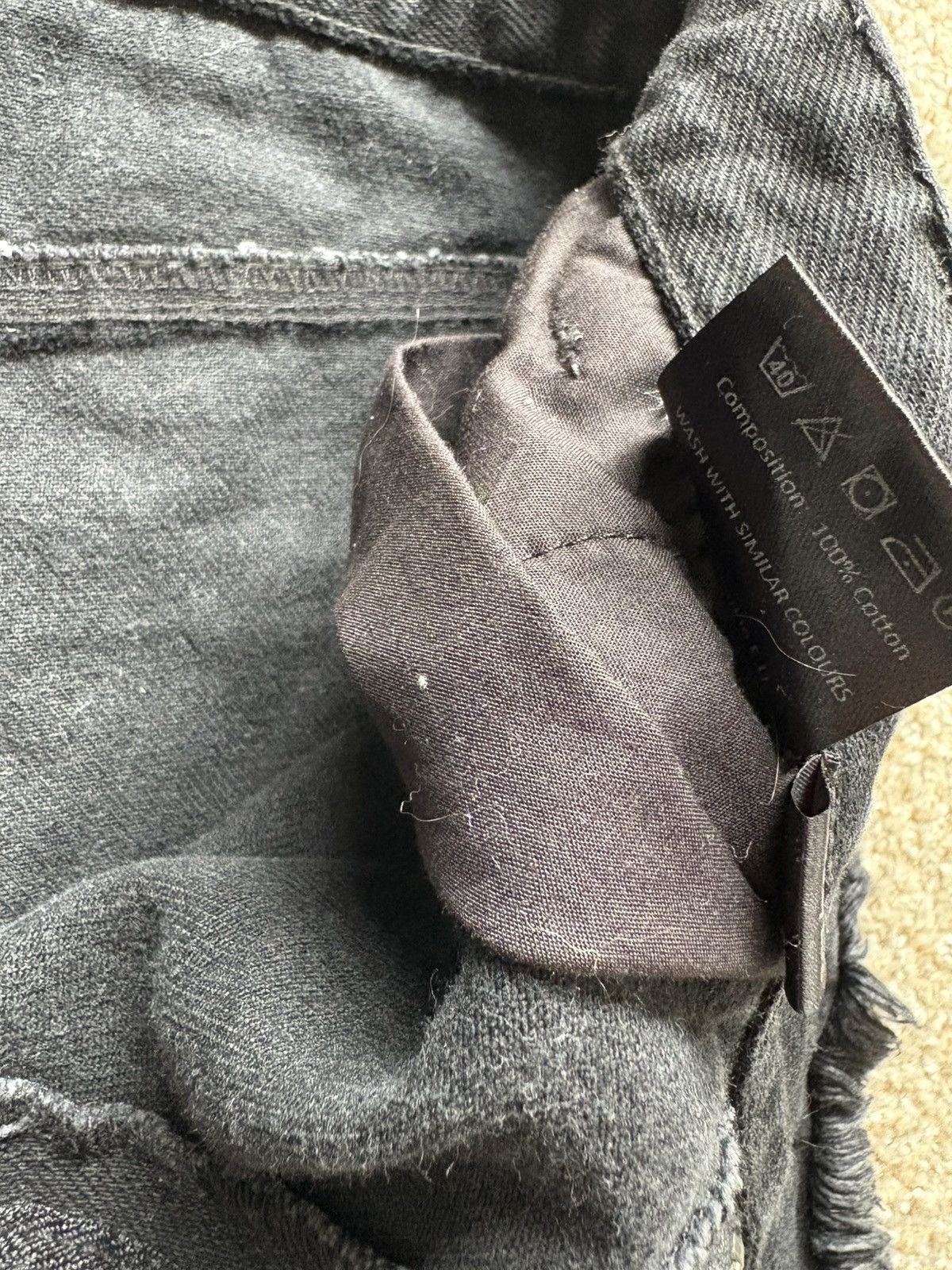 Other Futurist frayed black denim Size US 31 - 4 Thumbnail