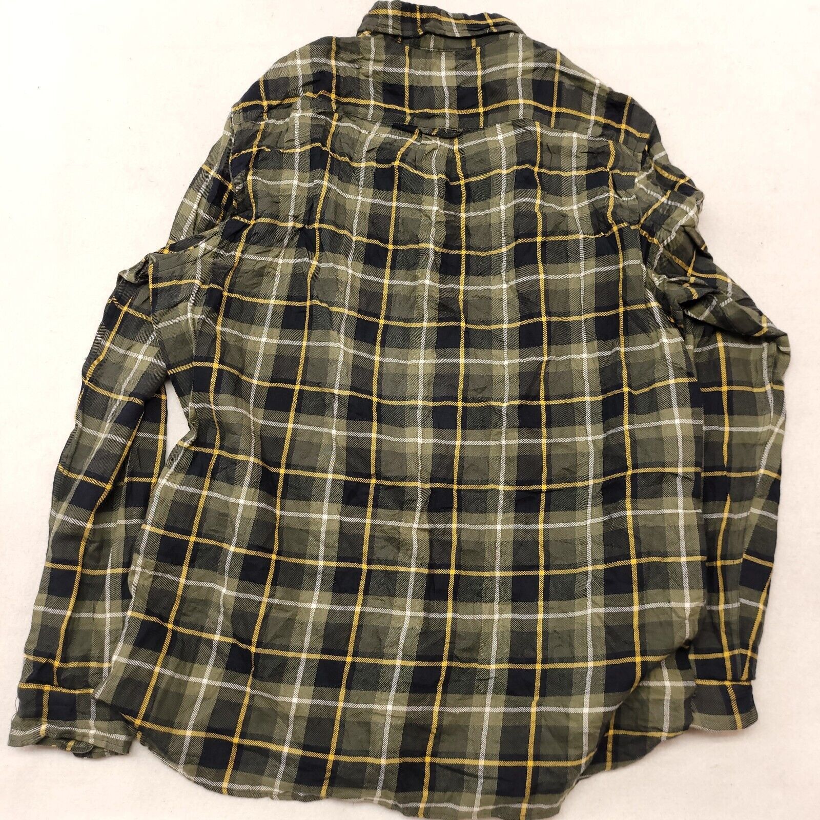 H&M H&M LOGG Tartan Flannel Shirt Mens Size Large L Green Yellow Size US L / EU 52-54 / 3 - 10 Thumbnail