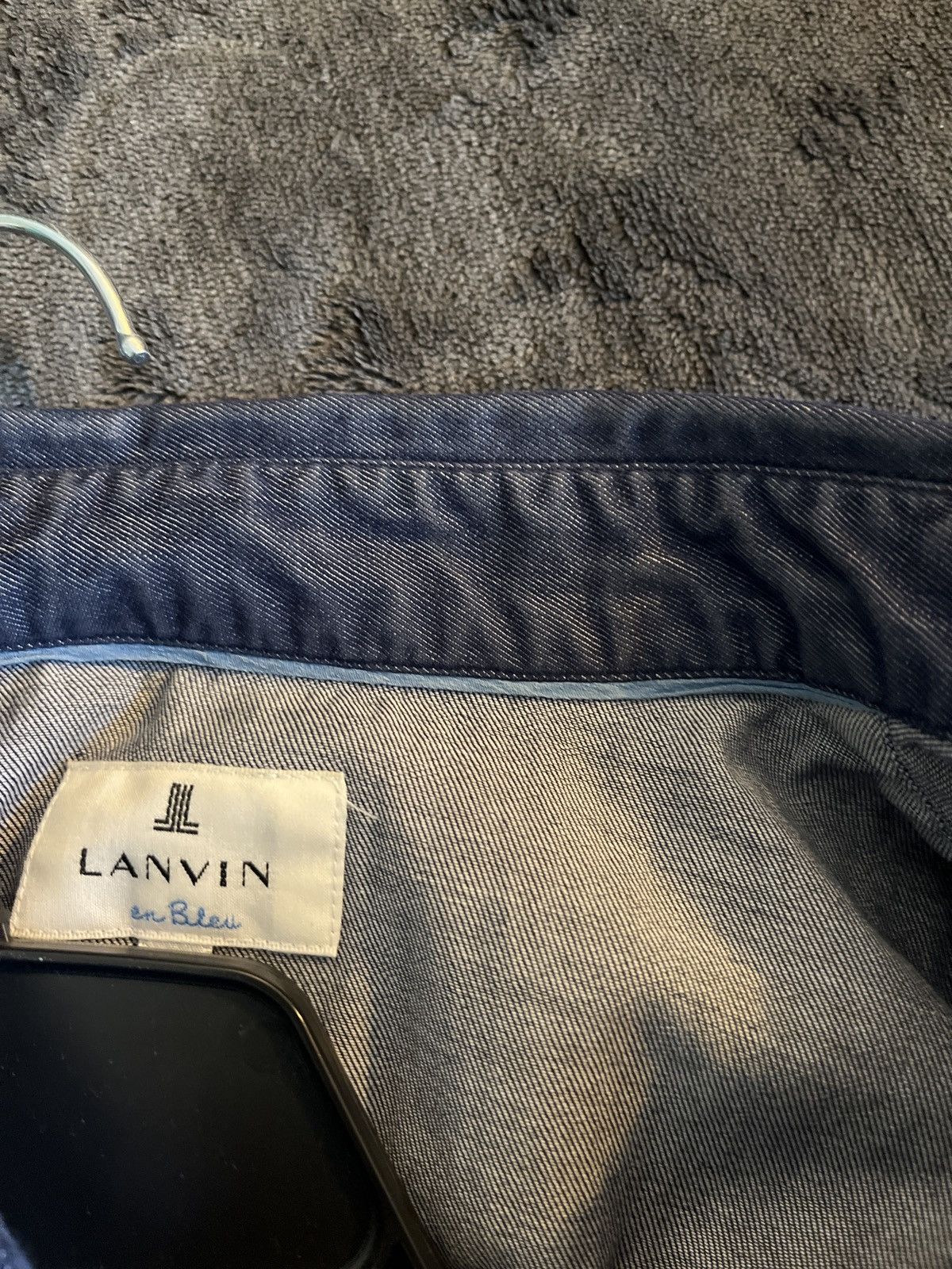 Lanvin Lanvin en bleu japanese selvedge denim shirt mens S Size US S / EU 44-46 / 1 - 16 Thumbnail