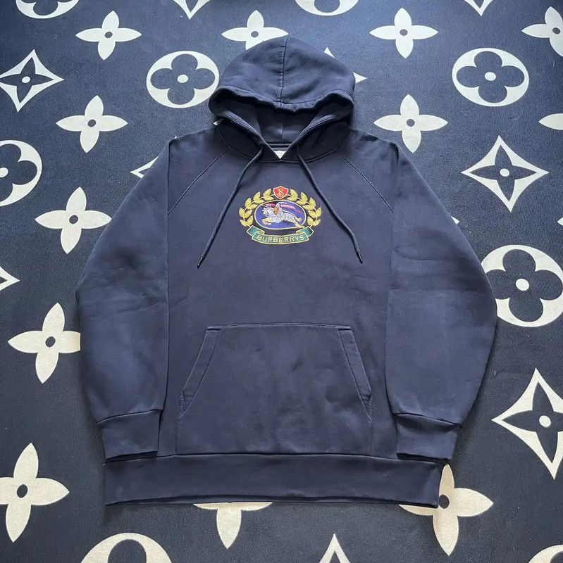 Burberry Black Long Sleeve Hoodie for Men